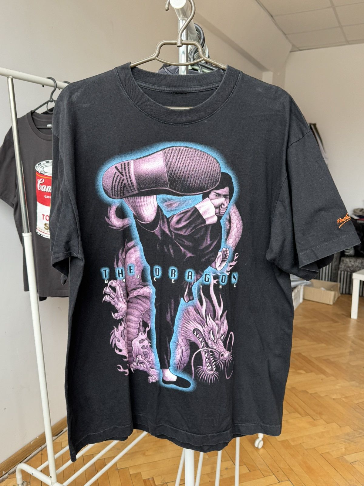 Vintage Vintage Bruce Lee The Dragon Movie T-shirt Single Stitch Size US XL / EU 56 / 4 - 1 Thumbnail