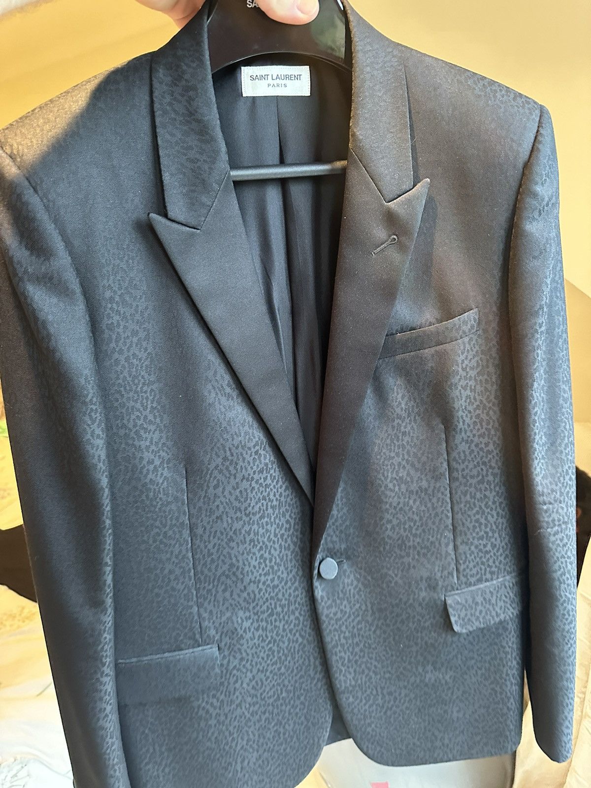 Saint Laurent Paris Grail Saint Laurent FW14 babycat tuxedo jacket le smoking 52 Size 40R - 7 Thumbnail