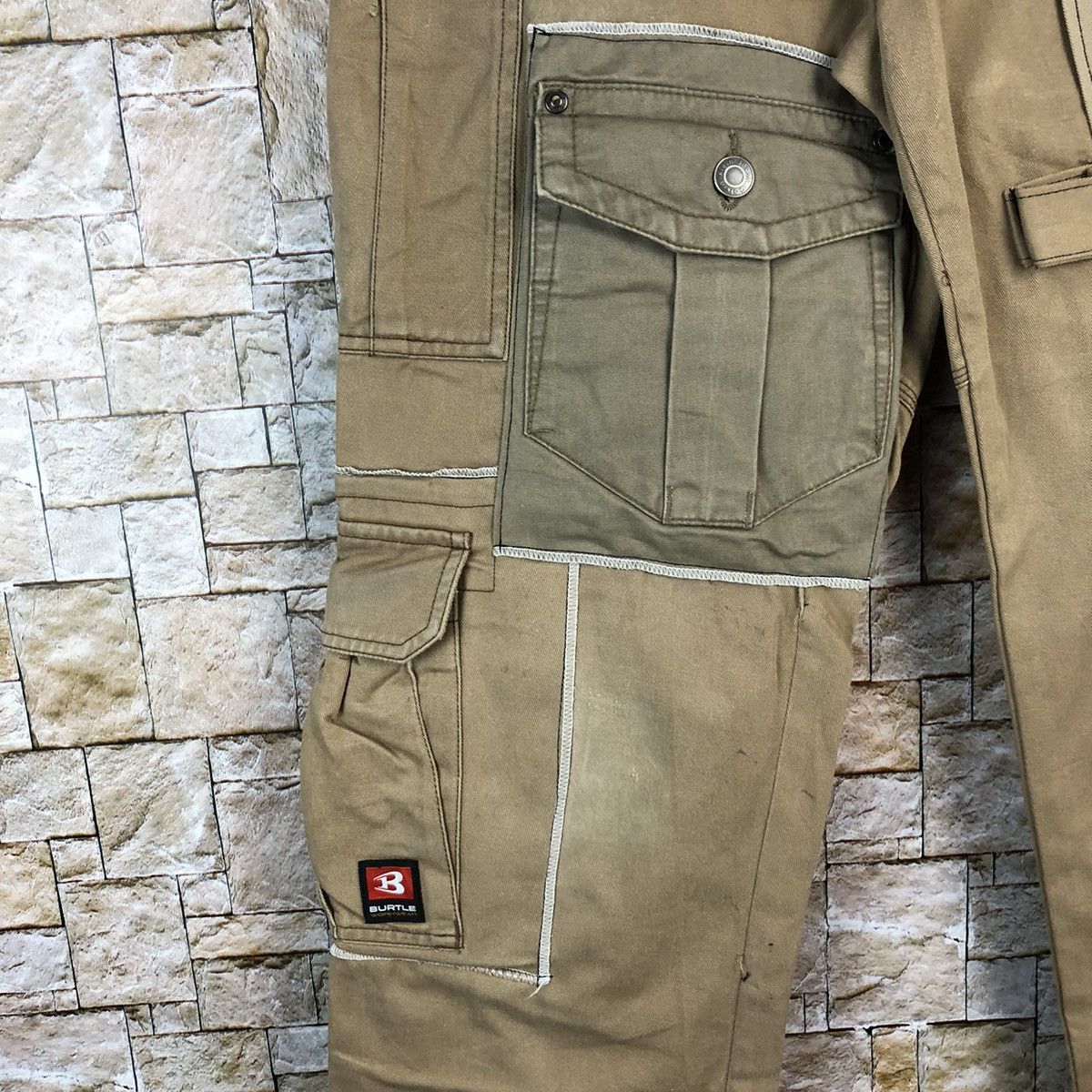 Japanese Brand DL Burtle Brown Custom Cargo Multipocket Pants #A969 Size US 30 / EU 46 - 13 Thumbnail