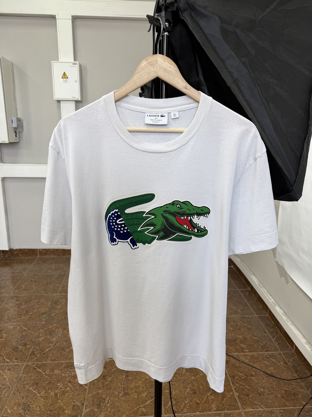 Lacoste 🇫🇷 Lacoste Relaxed Fit T-Shirt Made in France Rare Size US L / EU 52-54 / 3 - 1 Thumbnail