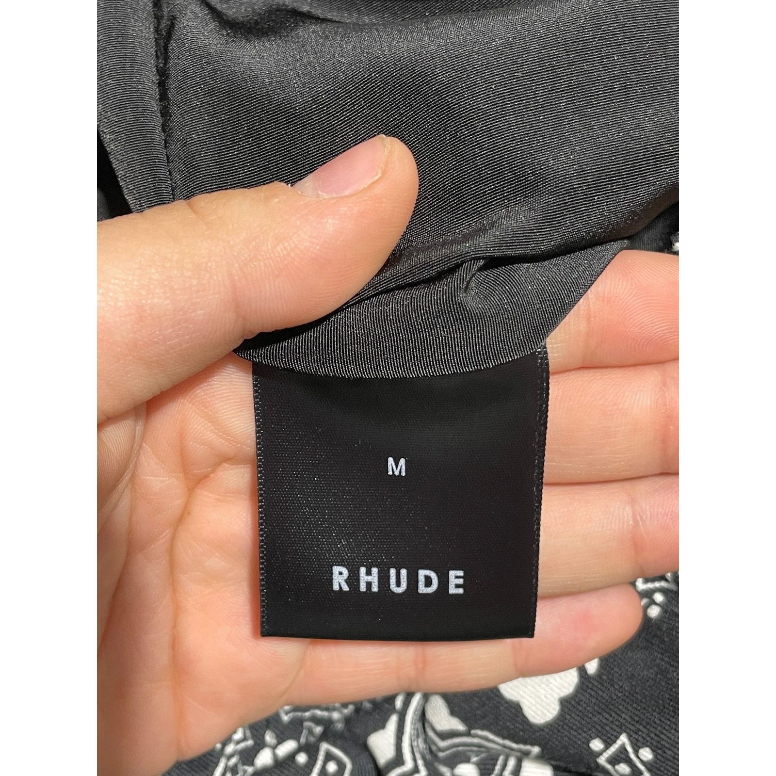Rhude RHUDE BANDANA SHORTS 'BLACK' SIZE MEDIUM PREOWNED Size US 28 / EU 44 - 5 Thumbnail