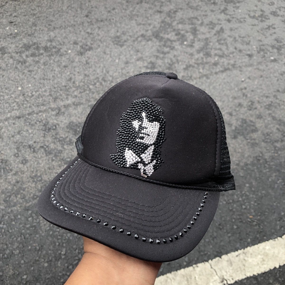 Band Tees × Vintage VTG RARE DARTIN BONAPARTO TRUCKER CAP BLACK Size ONE SIZE - 1 Thumbnail