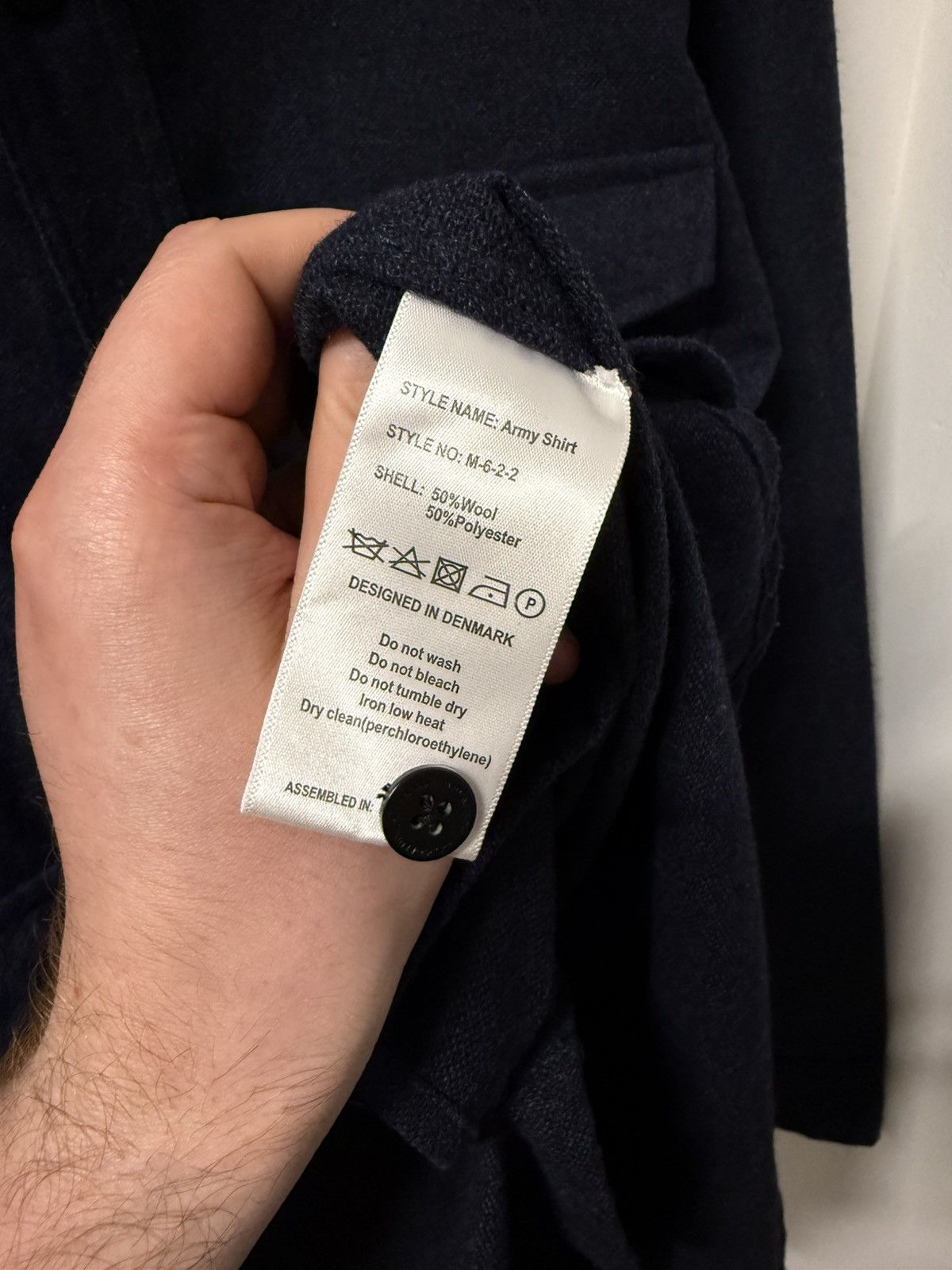Designer × Han Kjobenhavn Han Kjøbenhavn navy army shirt pockets Size US M / EU 48-50 / 2 - 3 Thumbnail