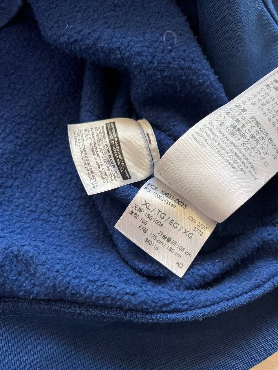 Levi's × Vintage Vintage Levis Hoodie Relaxed Fit Navy minimalistic blank Size US XL / EU 56 / 4 - 11 Thumbnail
