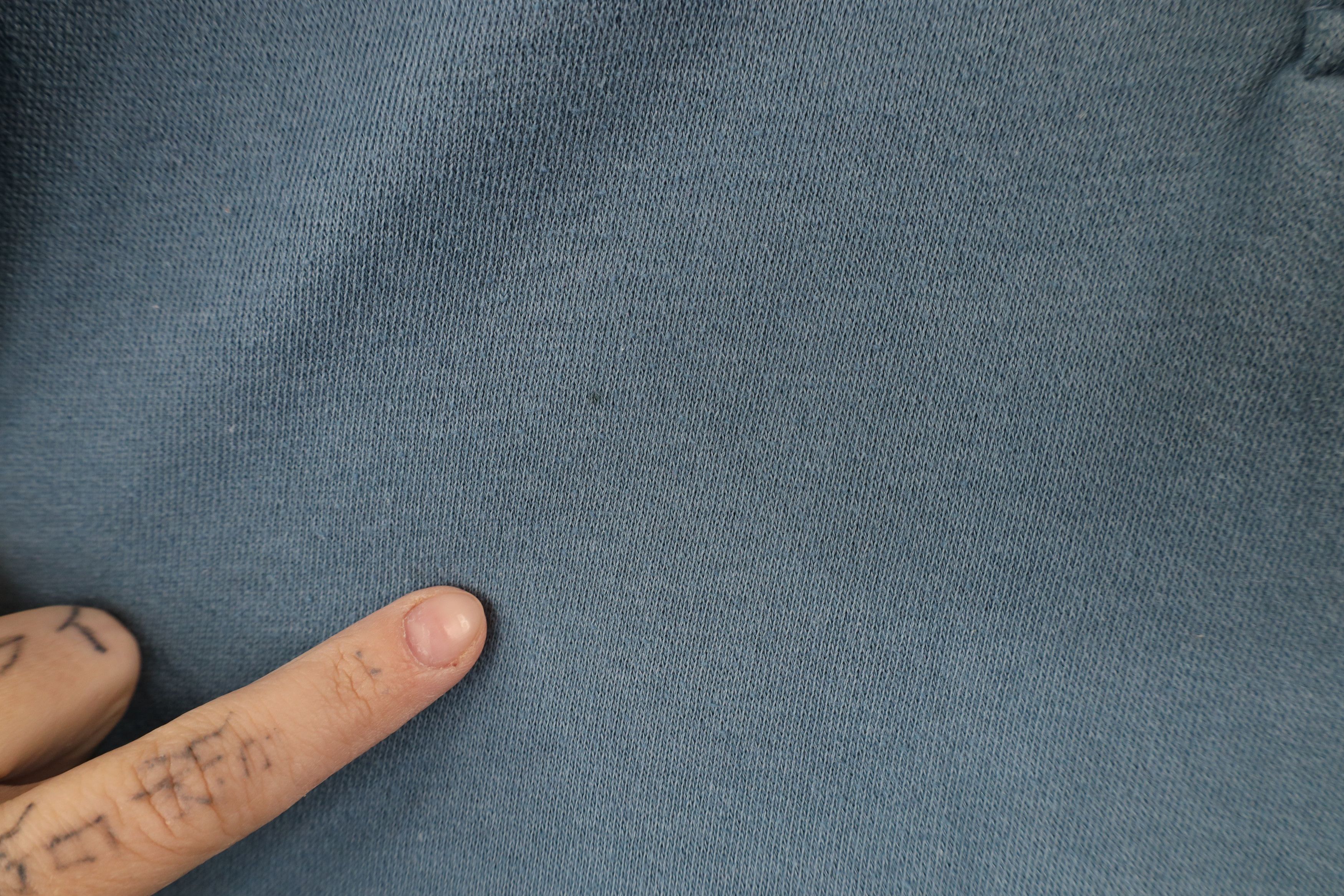 Vintage Vintage 90s Streetwear Blank Henley Pullover Sweatshirt Blue Size US L / EU 52-54 / 3 - 4 Thumbnail