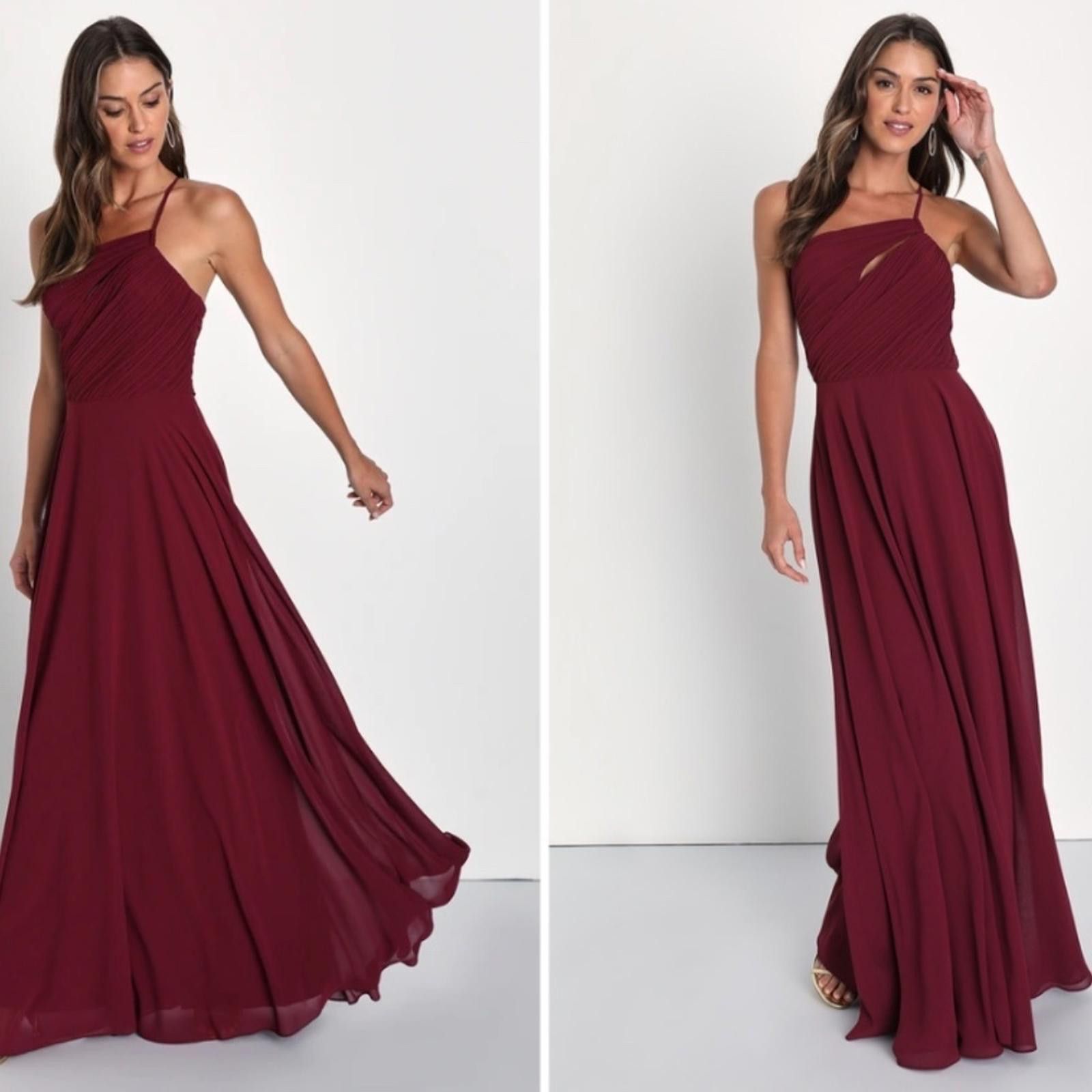 Lulus LULU's Bridesmaid Prom Wedding Flowy Romantic Sexy Maxi Size XL / US 12-14 / IT 48-50 - 3 Thumbnail