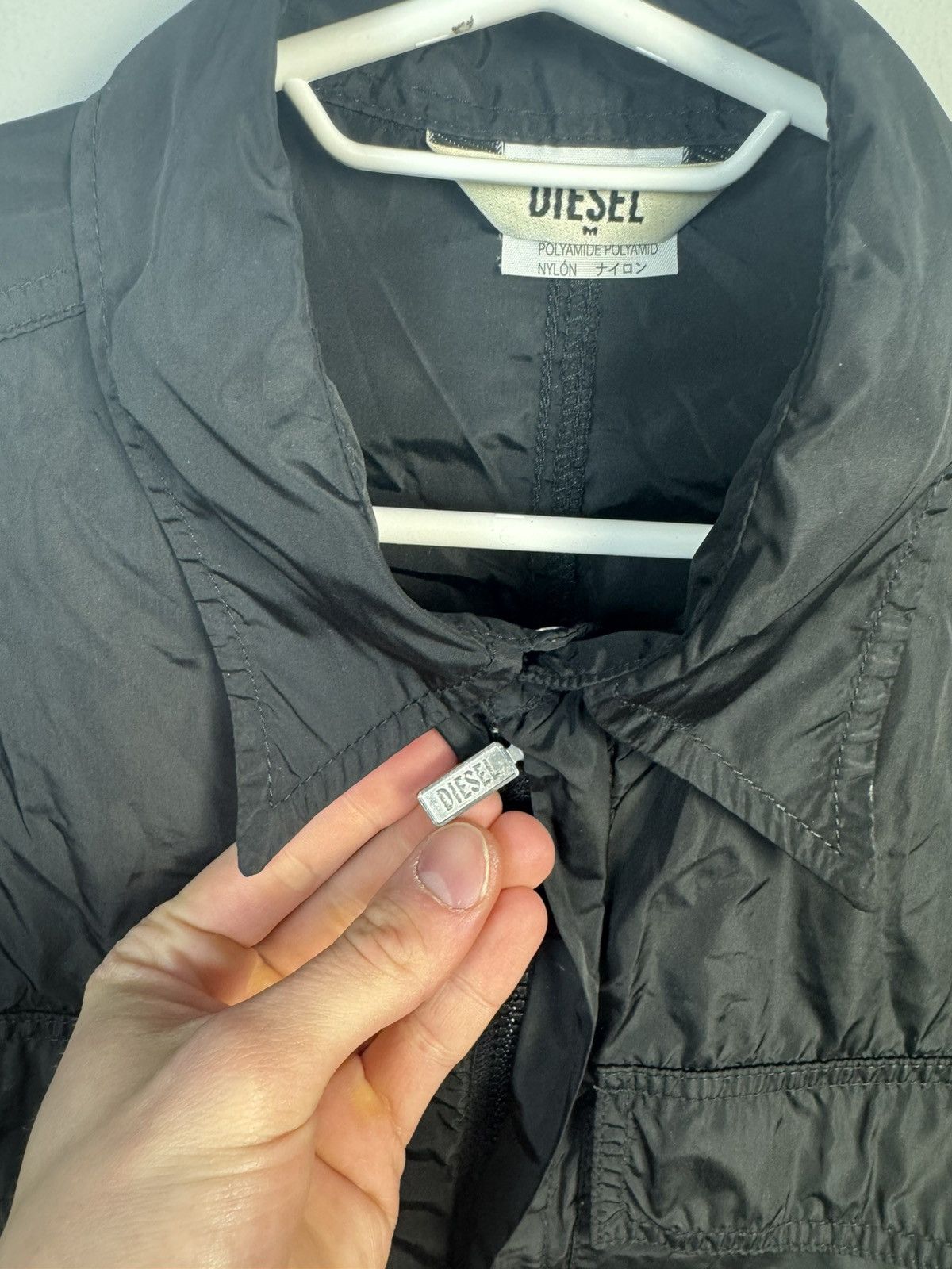 Diesel × Vintage Vintage Y2K Diesel Nylon Crop Jacket Japanese 90s Style Size M / US 6-8 / IT 42-44 - 5 Thumbnail