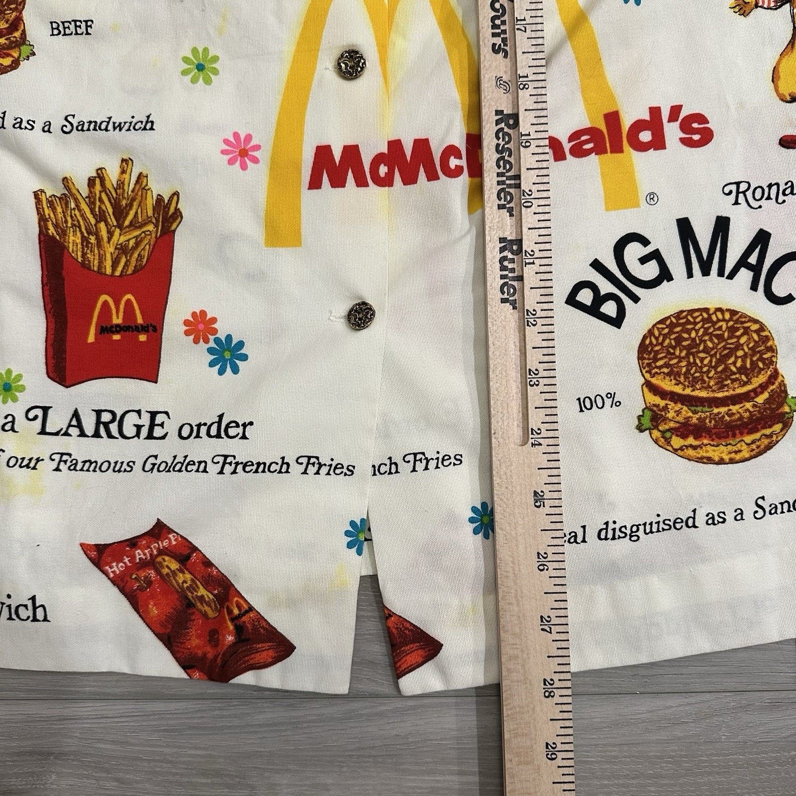 Vintage VTG 70’s Ronald McDonald's AOP Worker’s Smock Shirt Rare Size US M / EU 48-50 / 2 - 12 Thumbnail