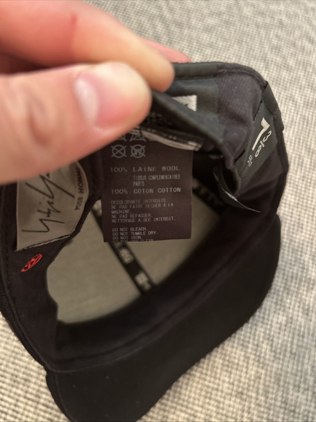 New Era × Yohji Yamamoto Yohji Yamamoto x New Era All Black wool cap Size ONE SIZE - 7 Thumbnail