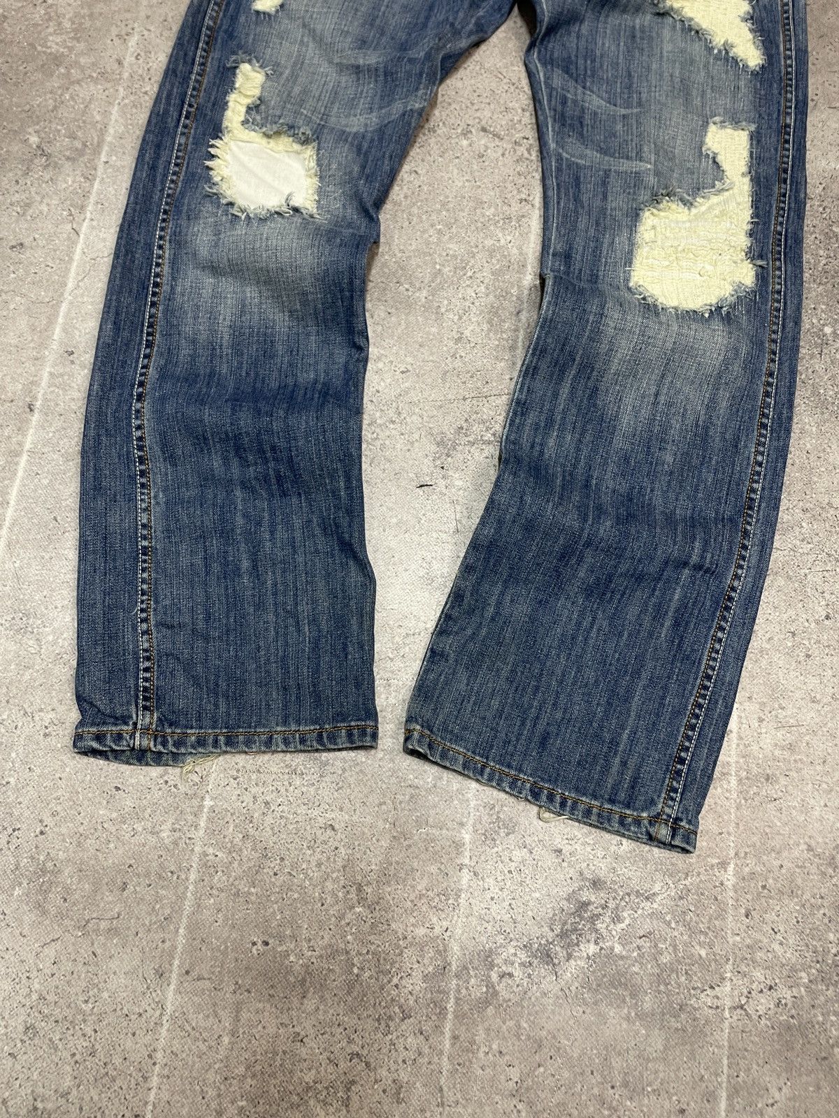 G-Star Vintage Y2K Junya Watanabe Style Distressed Jeans Pants Size US 32 / EU 48 - 8 Thumbnail