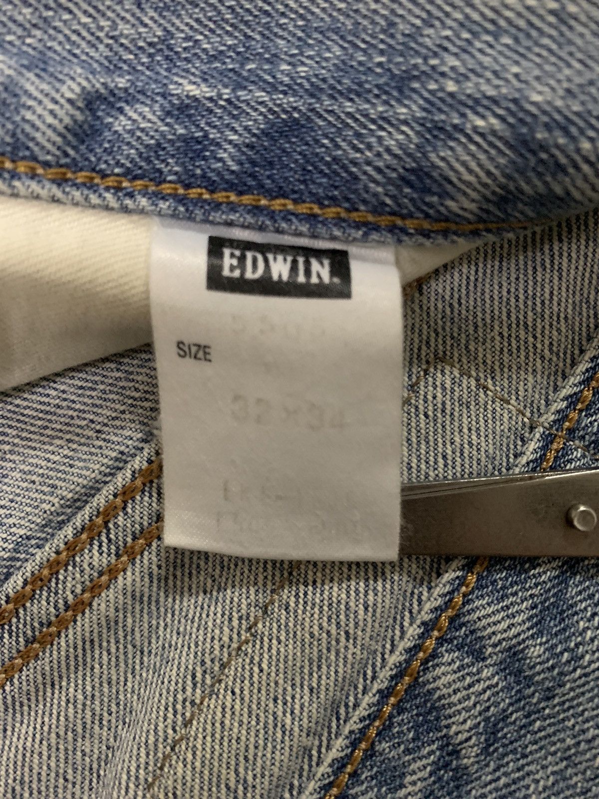 Edwin Vintage Edwin 505X Selvedge Mud Wash Baggy Distressed Jeans Size US 33 - 23 Thumbnail