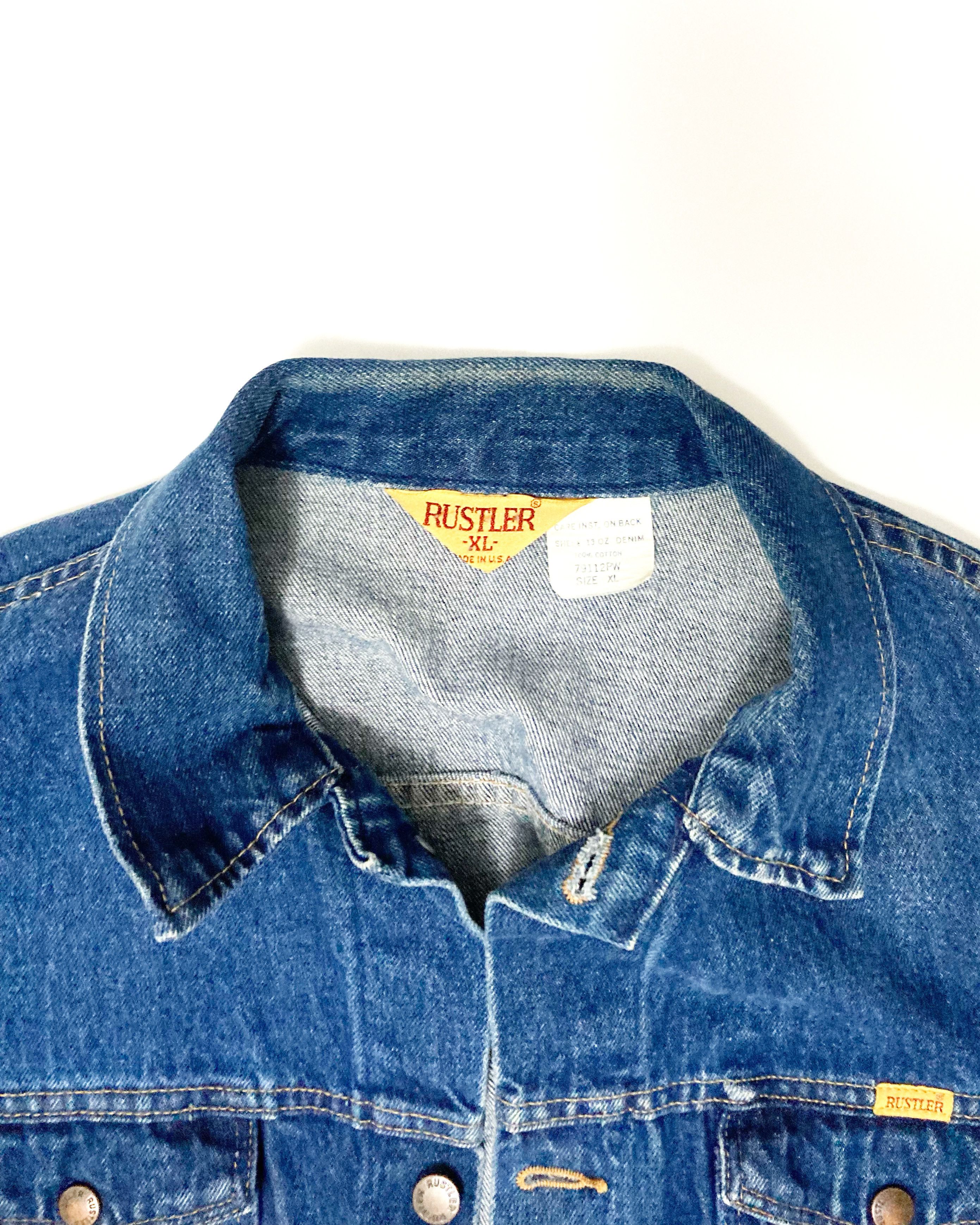 Rustler Vintage Rustler Jean Jacket Size US XL / EU 56 / 4 - 2 Thumbnail