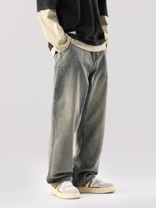 Japanese Brand × Jean American high street trend washed distressed jeans Size US 32 / EU 48 - 2 Thumbnail