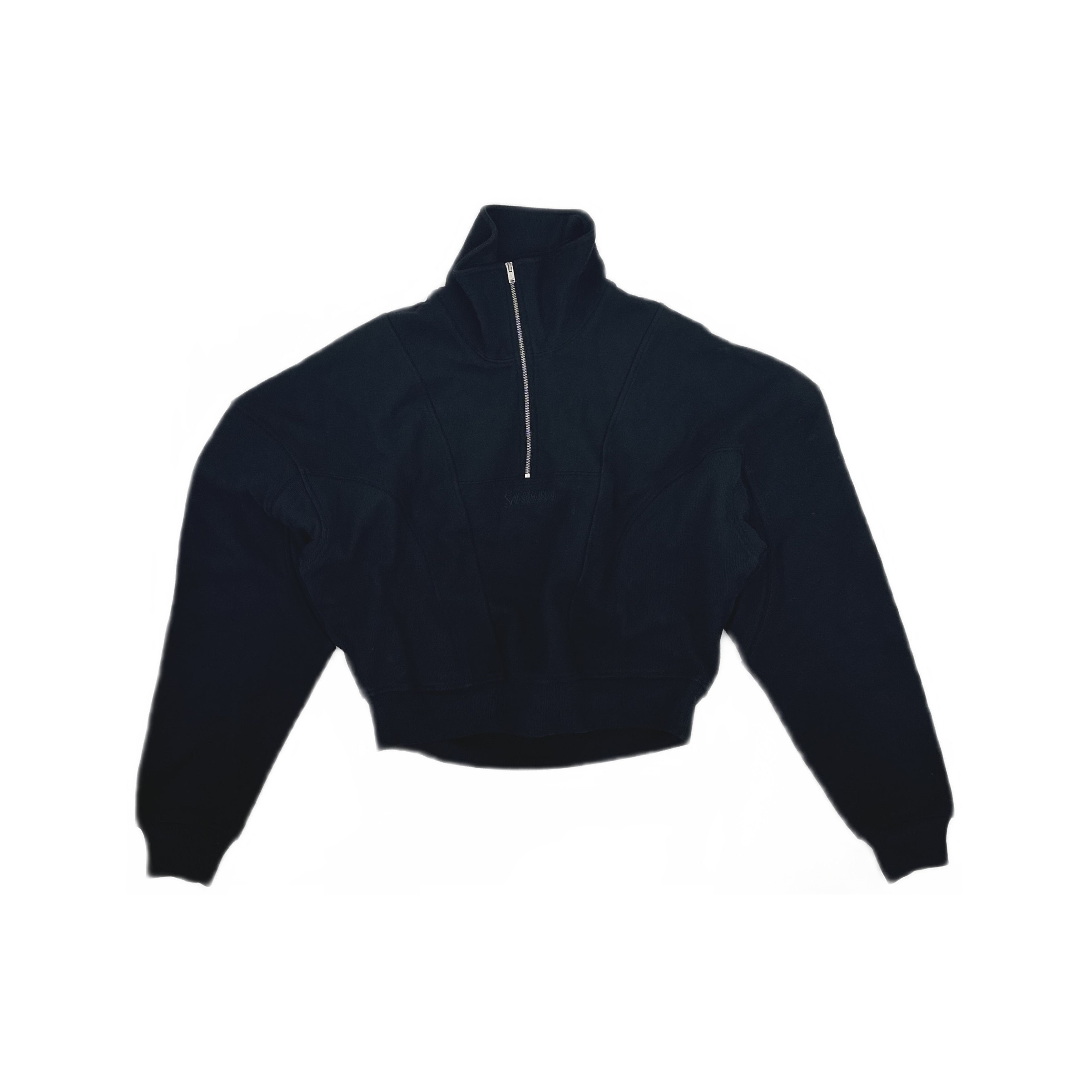 Saint Laurent Paris Saint Laurent Half-Zip Pullover Sweatshirt M Size M / US 6-8 / IT 42-44 - 1 Thumbnail