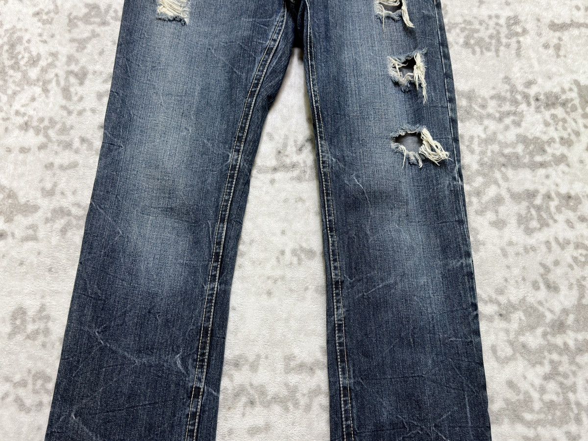 Hysteric Glamour Happiness Y2K Low Rise Floral Embroidered Graffiti Denim Size US 30 / EU 46 - 6 Thumbnail