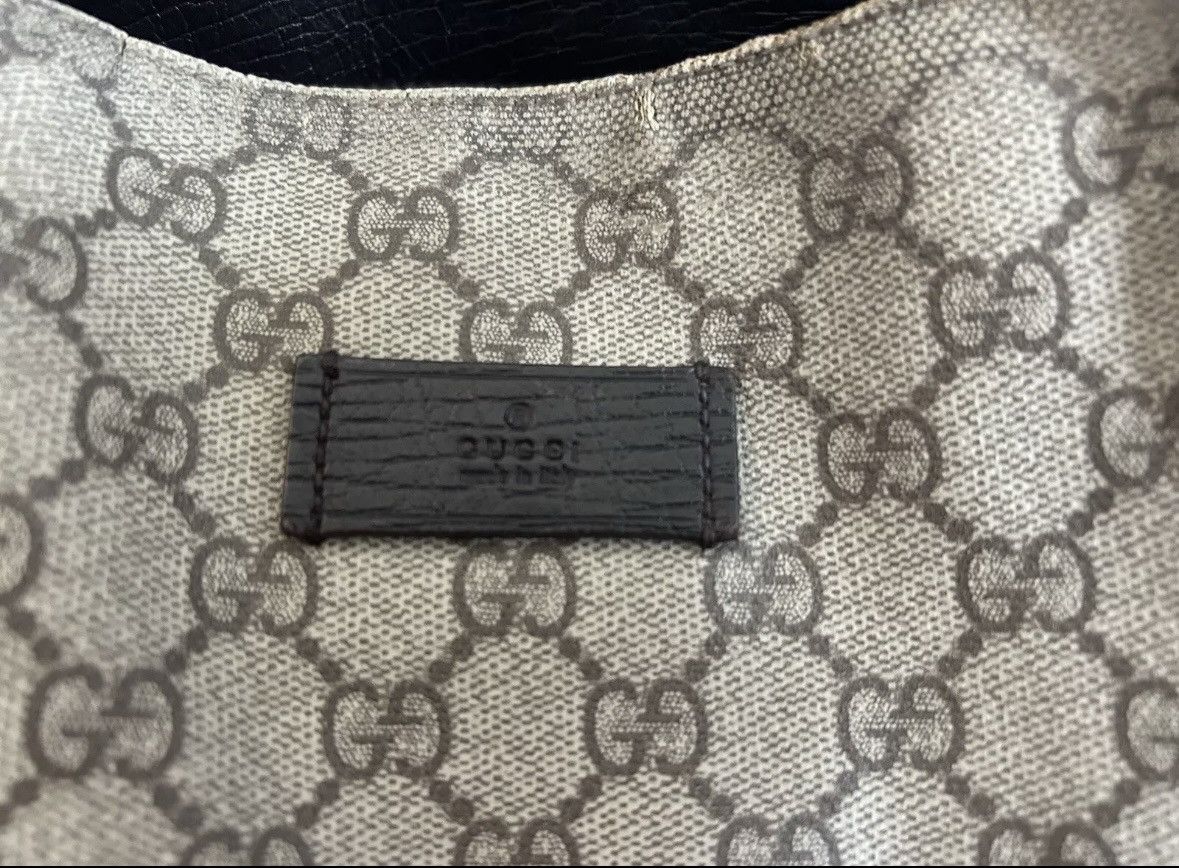 Gucci GUCCI GG Monogram Supreme Tote Bag Handbag Brown Size ONE SIZE - 10 Thumbnail