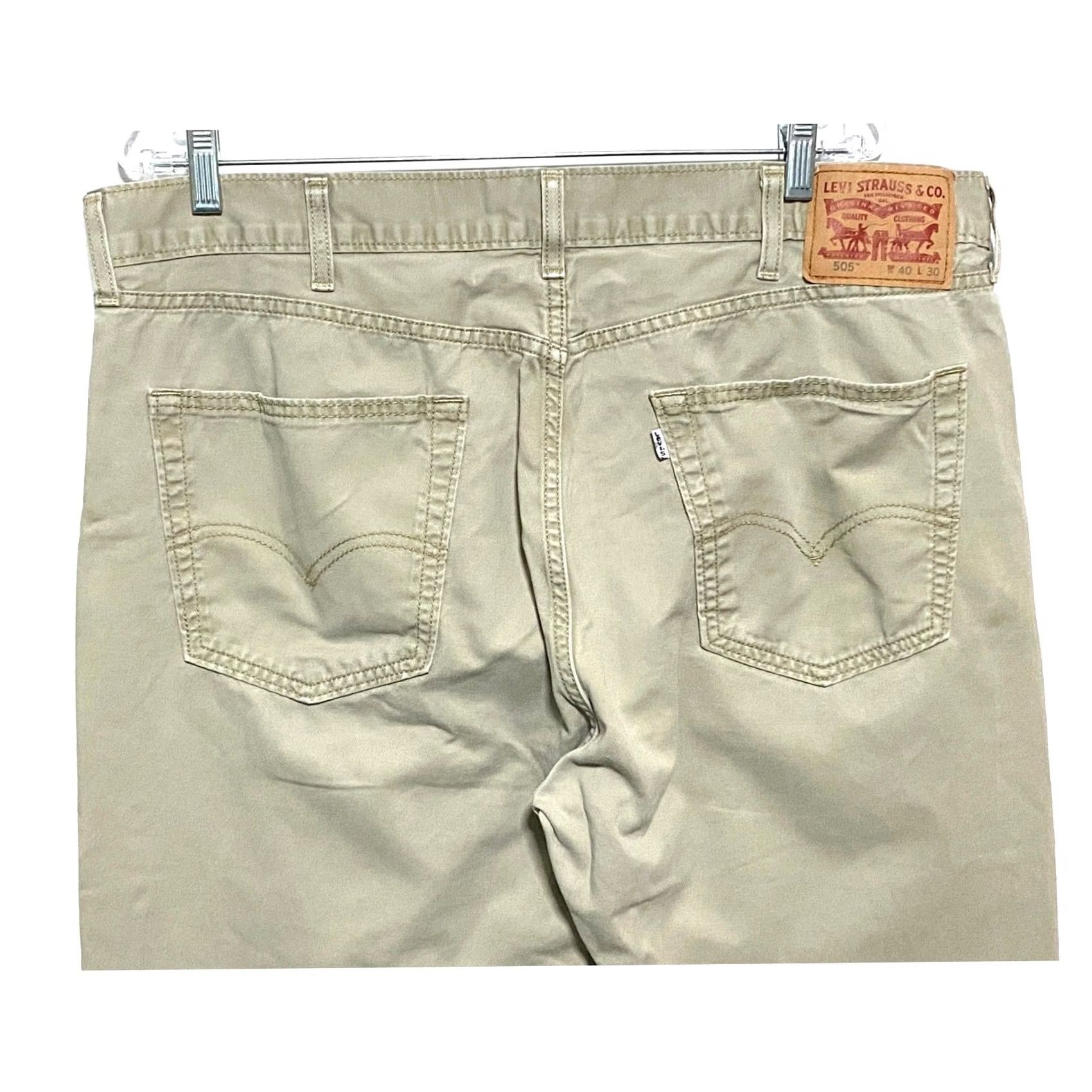 Levi's Levis 505 Jeans Mens Regular Fit Straight Leg 39x27 Stretch Denim 5-Pocket Casual Preppy Capsule Size US 40 / EU 56 - 3 Thumbnail