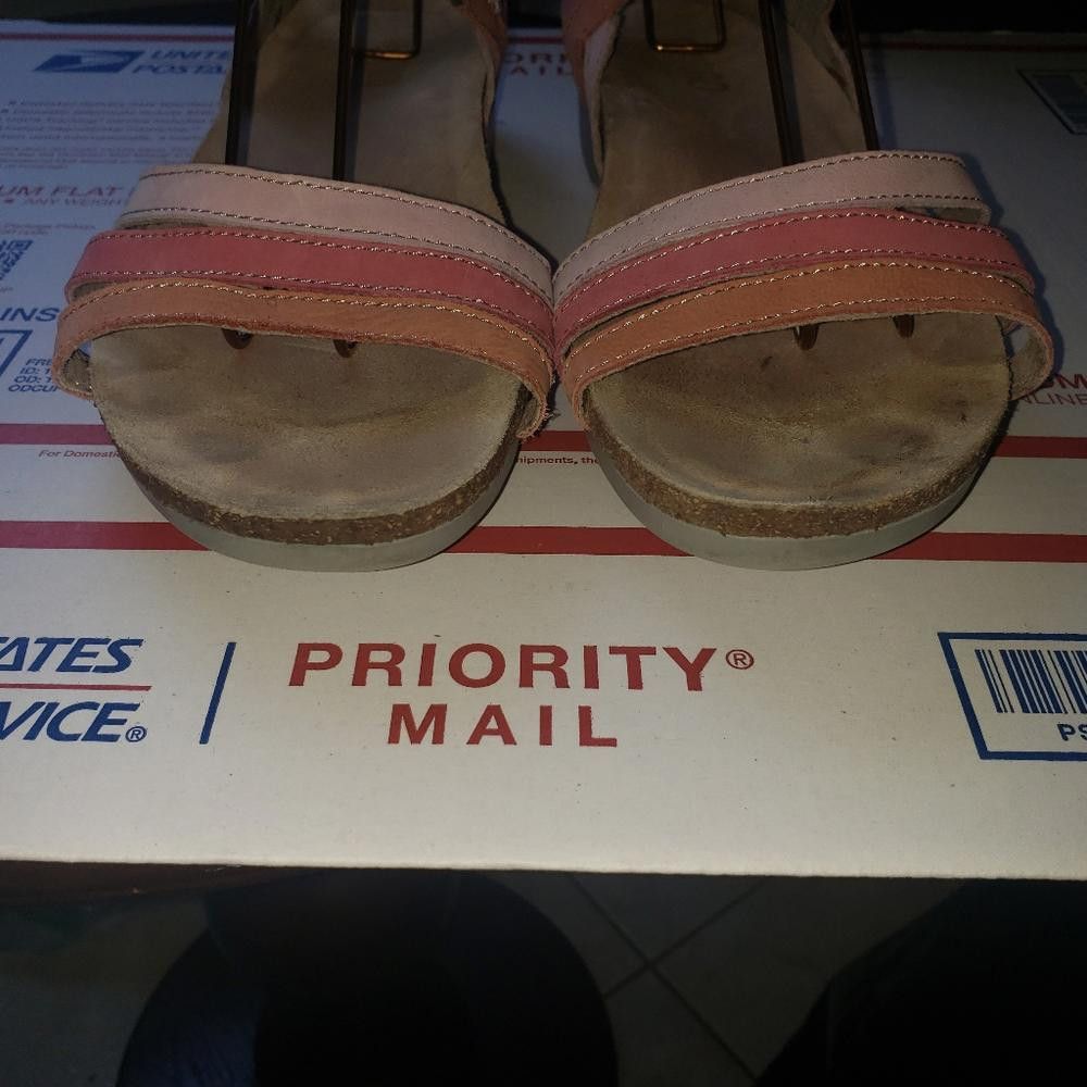 Other SH127 Munro Ladies Peach Sandals 10N Size US 10 / IT 40 - 4 Thumbnail