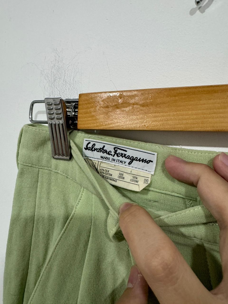 Salvatore Ferragamo × Vintage Vintage 80s Salvatore Ferragamo Pants Size US 26 / EU 42 - 3 Thumbnail