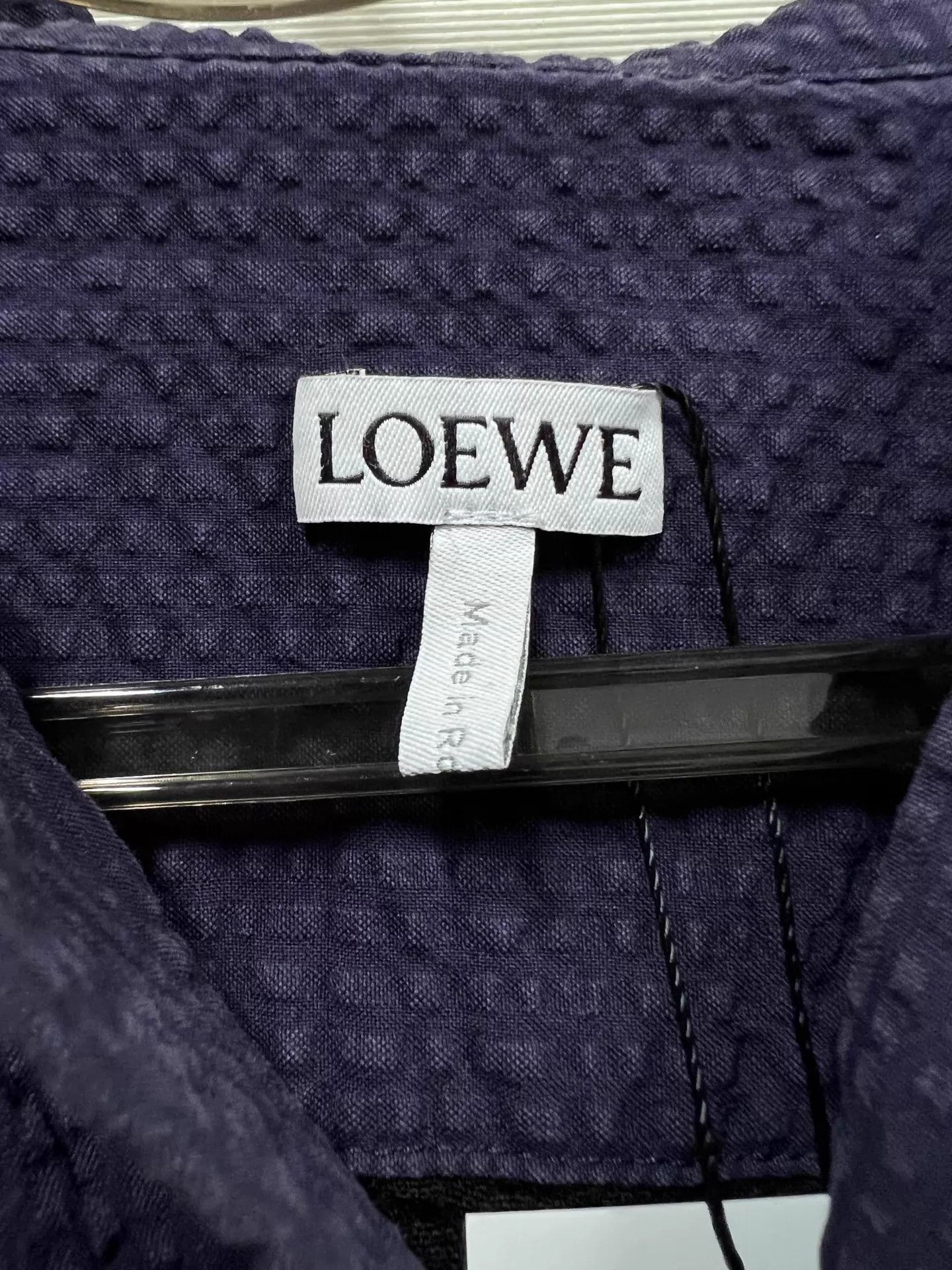 Loewe Loewe Seersucker Hooded Shirt Jacket 41 Size US L / EU 52-54 / 3 - 3 Thumbnail