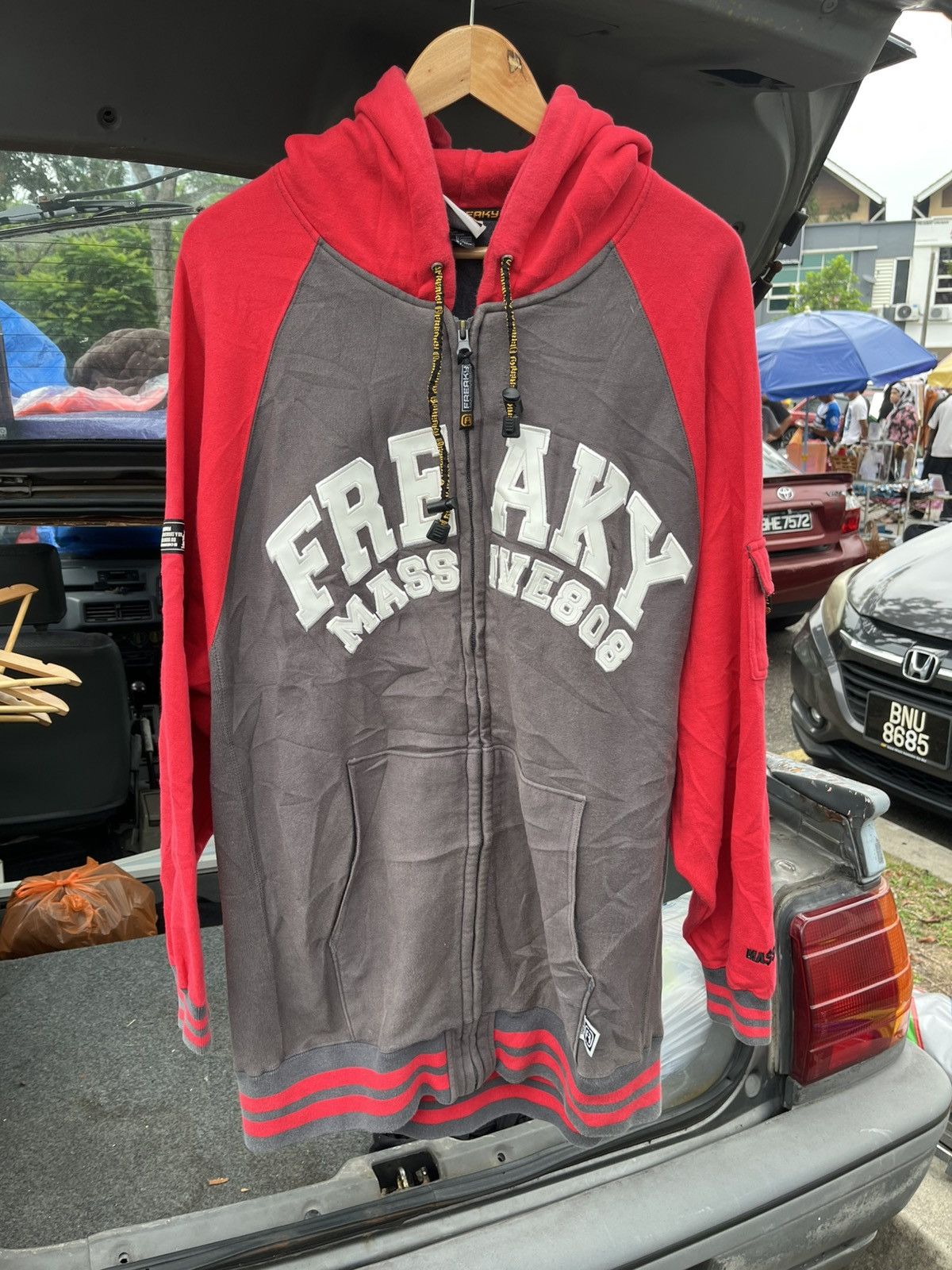Affliction Vintage Y2K 2000s Massive Freaky Baggy Heavy Weight Hoodie Size US XL / EU 56 / 4 - 1 Thumbnail
