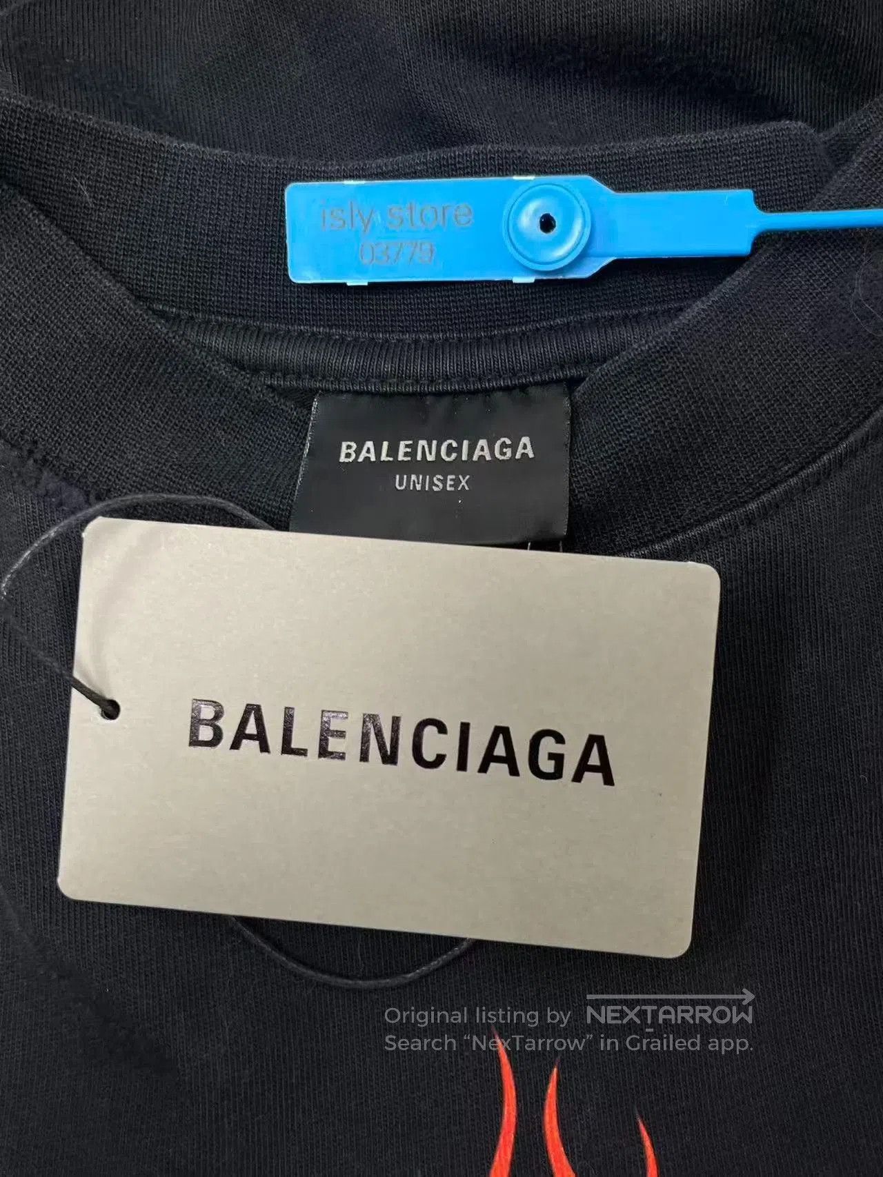 Balenciaga Balenciaga Flame Logo Crewneck Casual T-Shirt. Size US S / EU 44-46 / 1 - 5 Thumbnail