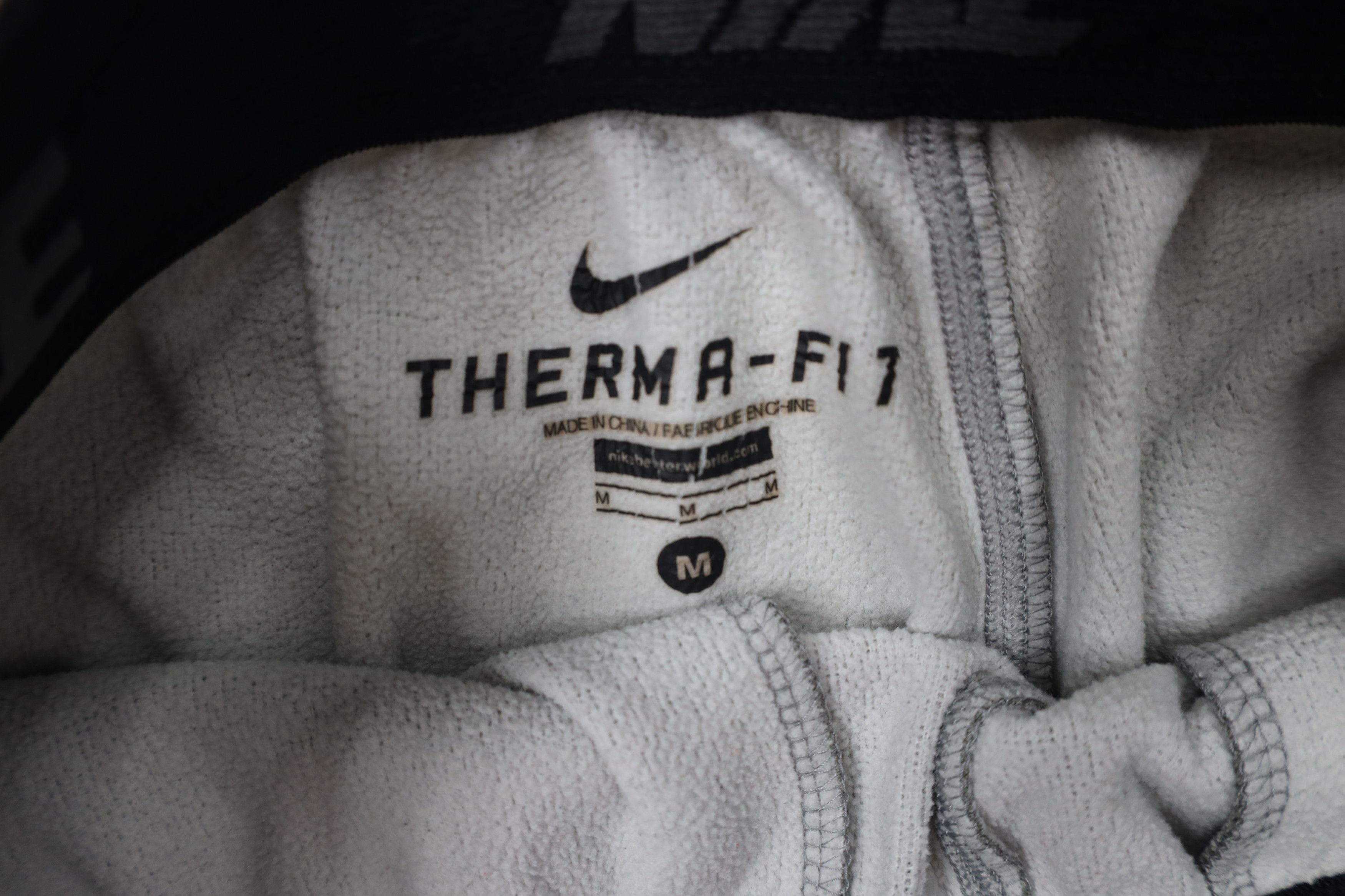 Nike × Vintage Vintage Y2K Nike Therma Fit Mini Swoosh Wide Leg Sweatpants Size US 34 / EU 50 - 9 Thumbnail
