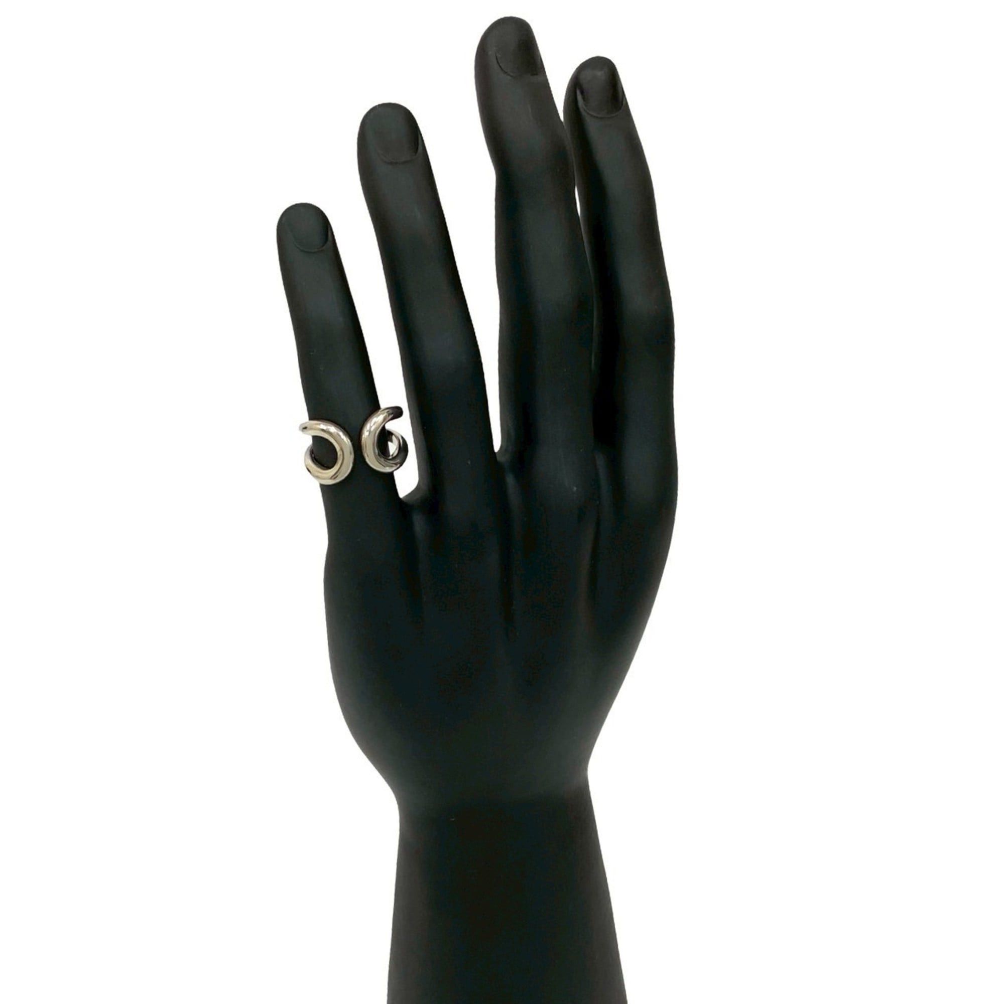 Hermes HERMES Lima PM Silver 925 Ring Size 12 Men's 20841 Size ONE SIZE - 1 Thumbnail