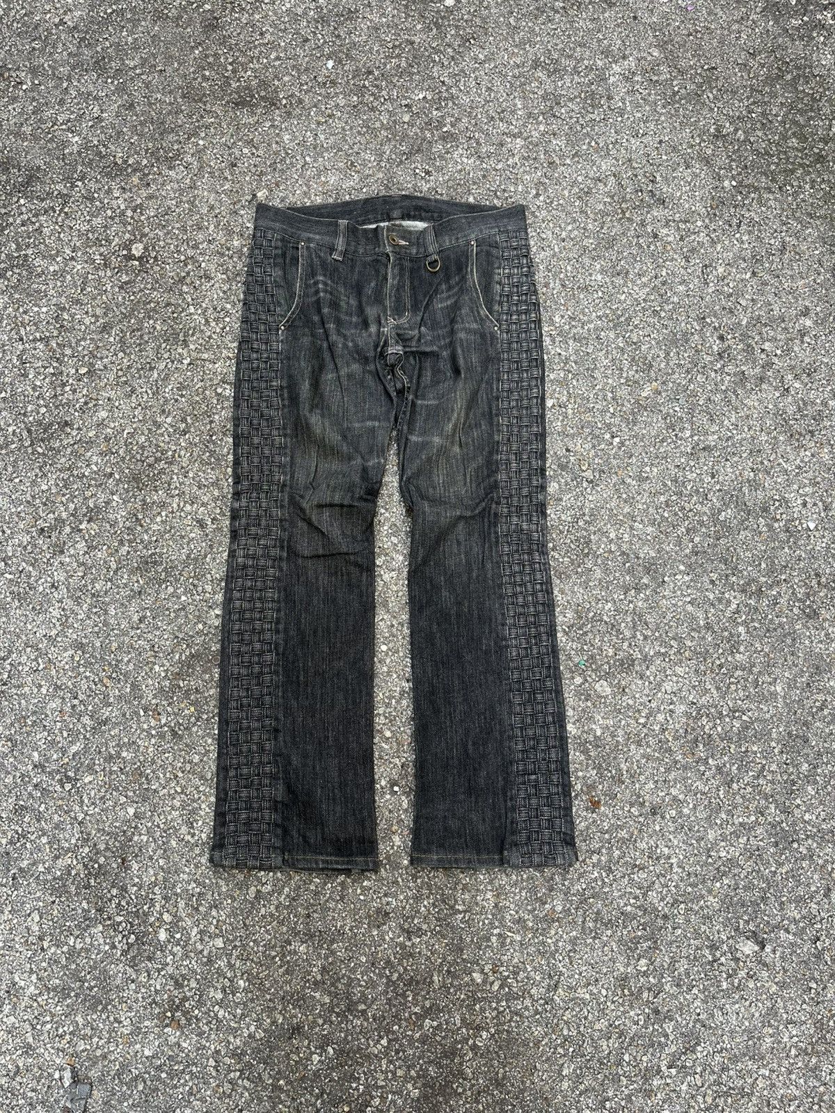 Nicole Club Boot Cut Nicole Club For Men Black Denim Flare Jeans Size US 31 - 1 Thumbnail