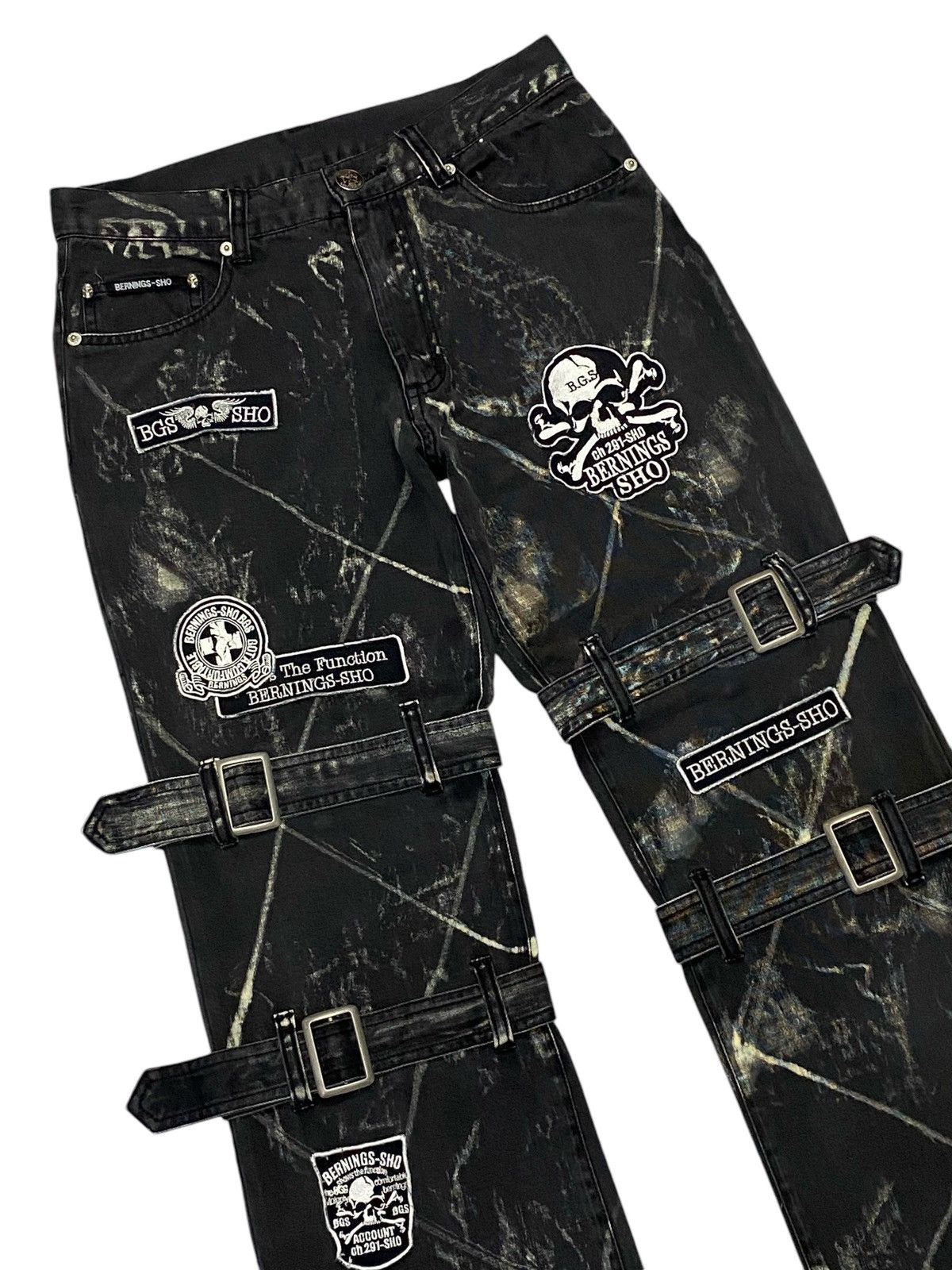 Japanese Brand Japanese Brand “BERNINGS-SHO” Patchwork Bondage Pants Size US 29 - 5 Thumbnail