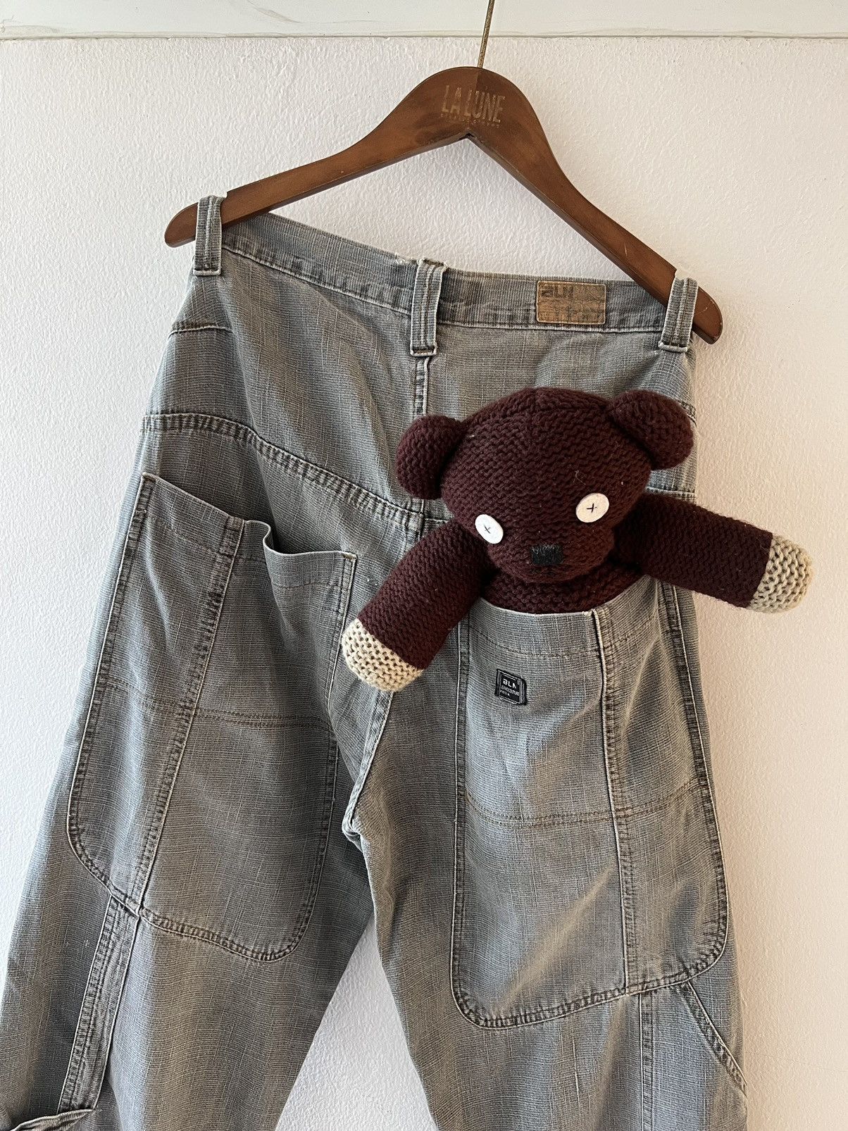 Vintage FADED Y2K BLN BAGGY WIDE POCKET PANTS Size US 31 - 1 Thumbnail