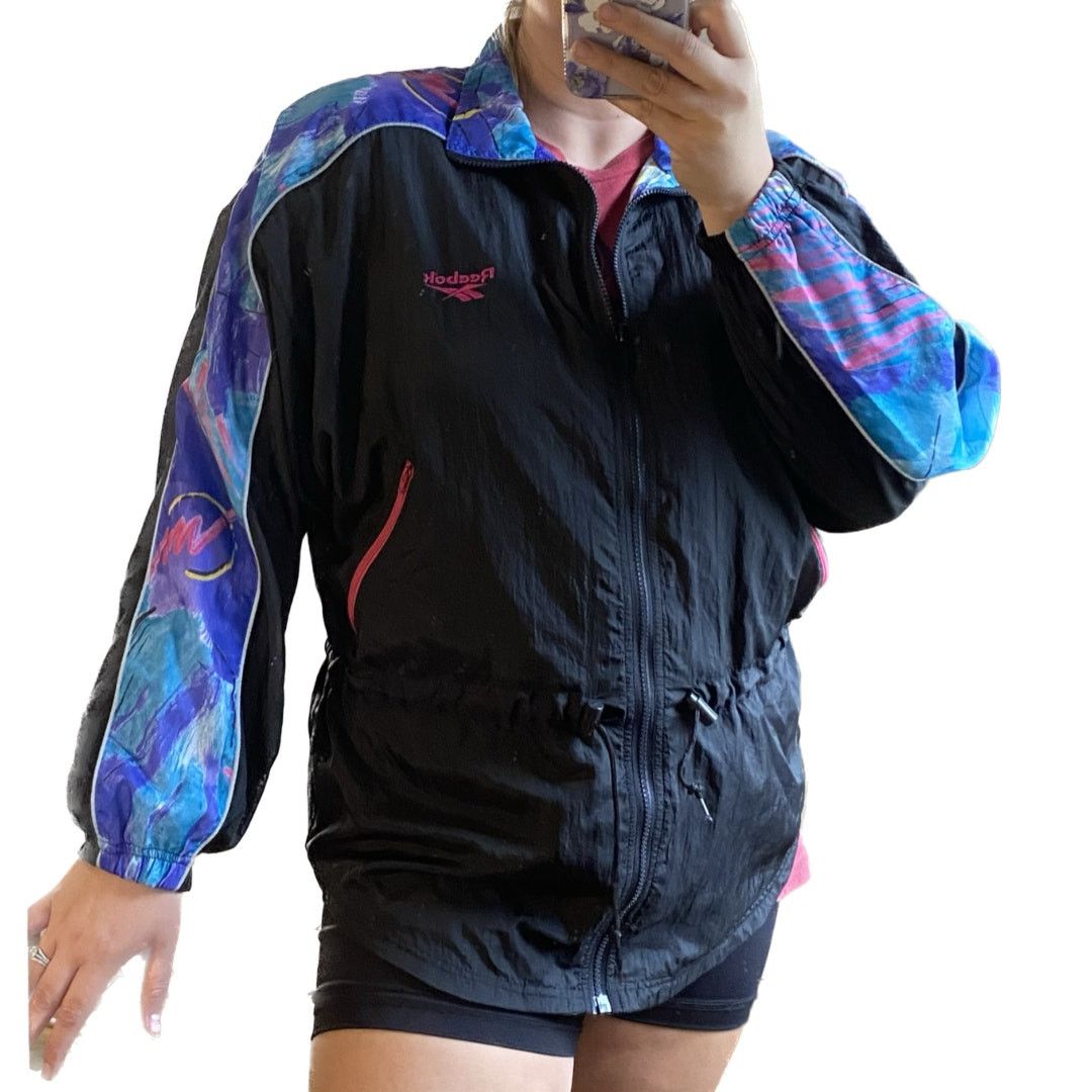 Reebok × Vintage Vintage Reebok Windbreaker Jacket Retro Sport 80s 90s Medium Size M / US 6-8 / IT 42-44 - 2 Thumbnail