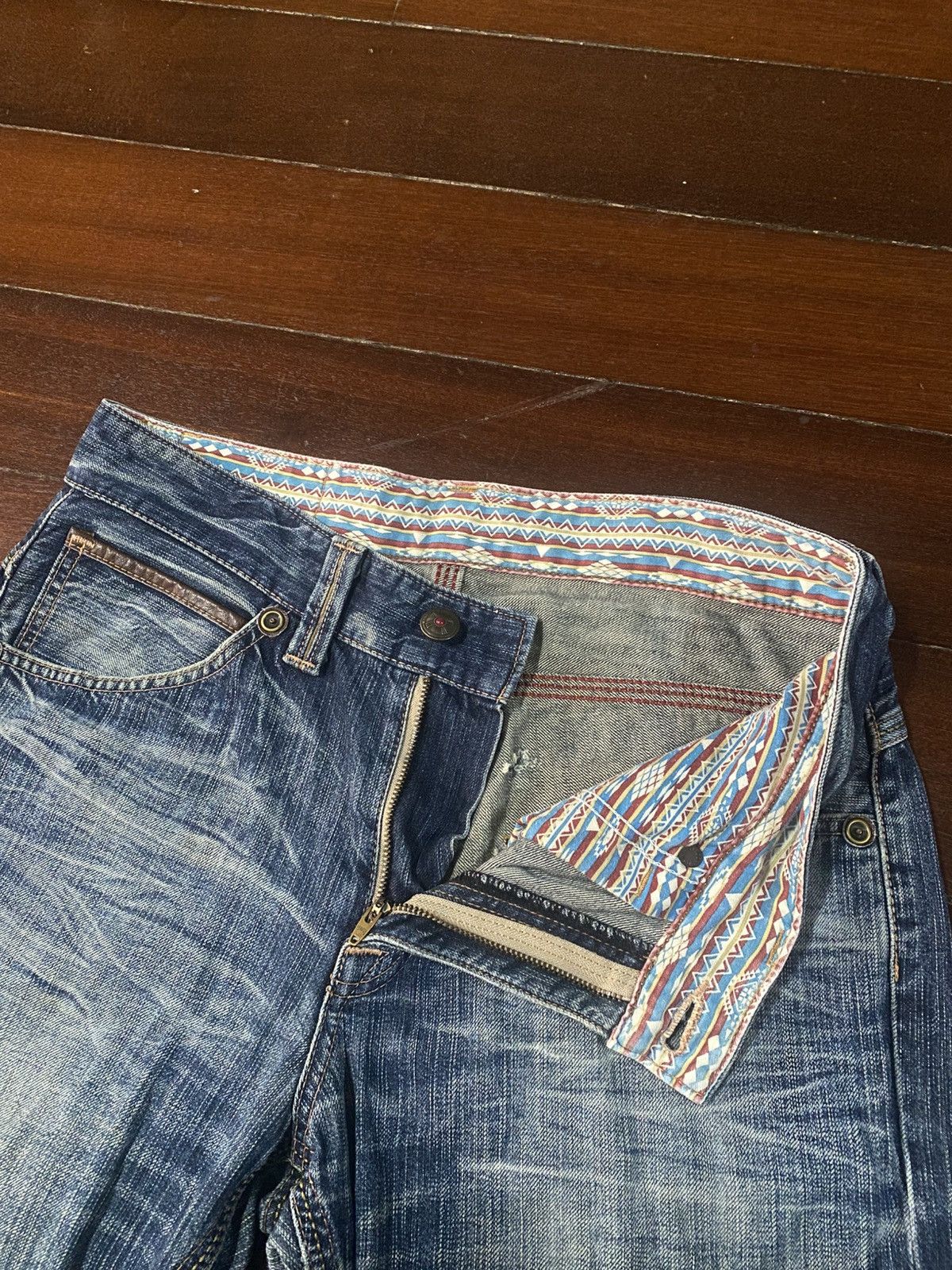 Edwin 💥BAGGY💥EDWIN EXCLUSIVE VINTAGE XV JEANS VERY RARE flare mud Size US 36 / EU 52 - 7 Thumbnail