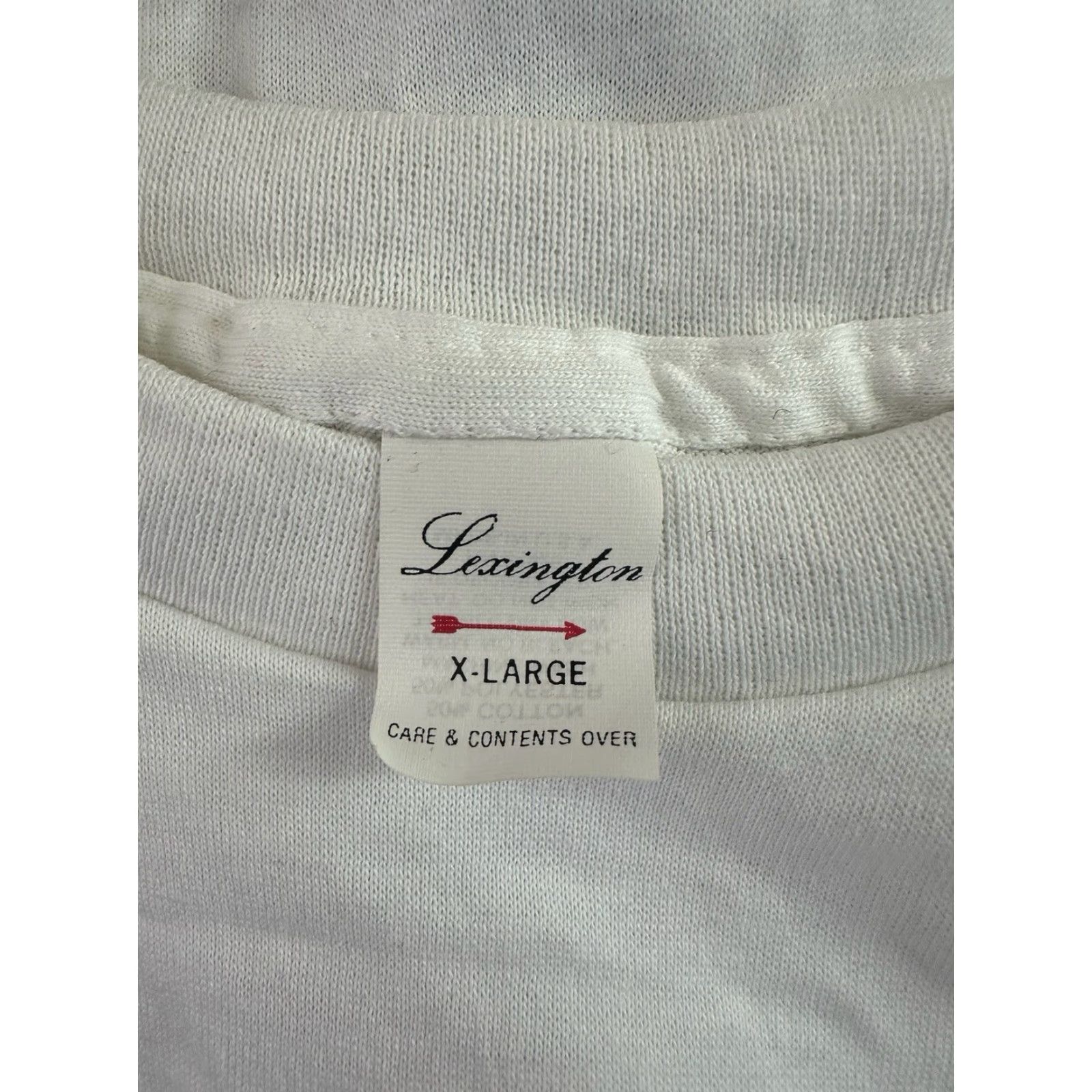 Vintage VINTAGE Lexington Muscle Tank Shirt Mens XL NOS NWOT 90s USA Made Tank White 50/50 Athletic 90s Mens Size US XL / EU 56 / 4 - 3 Thumbnail