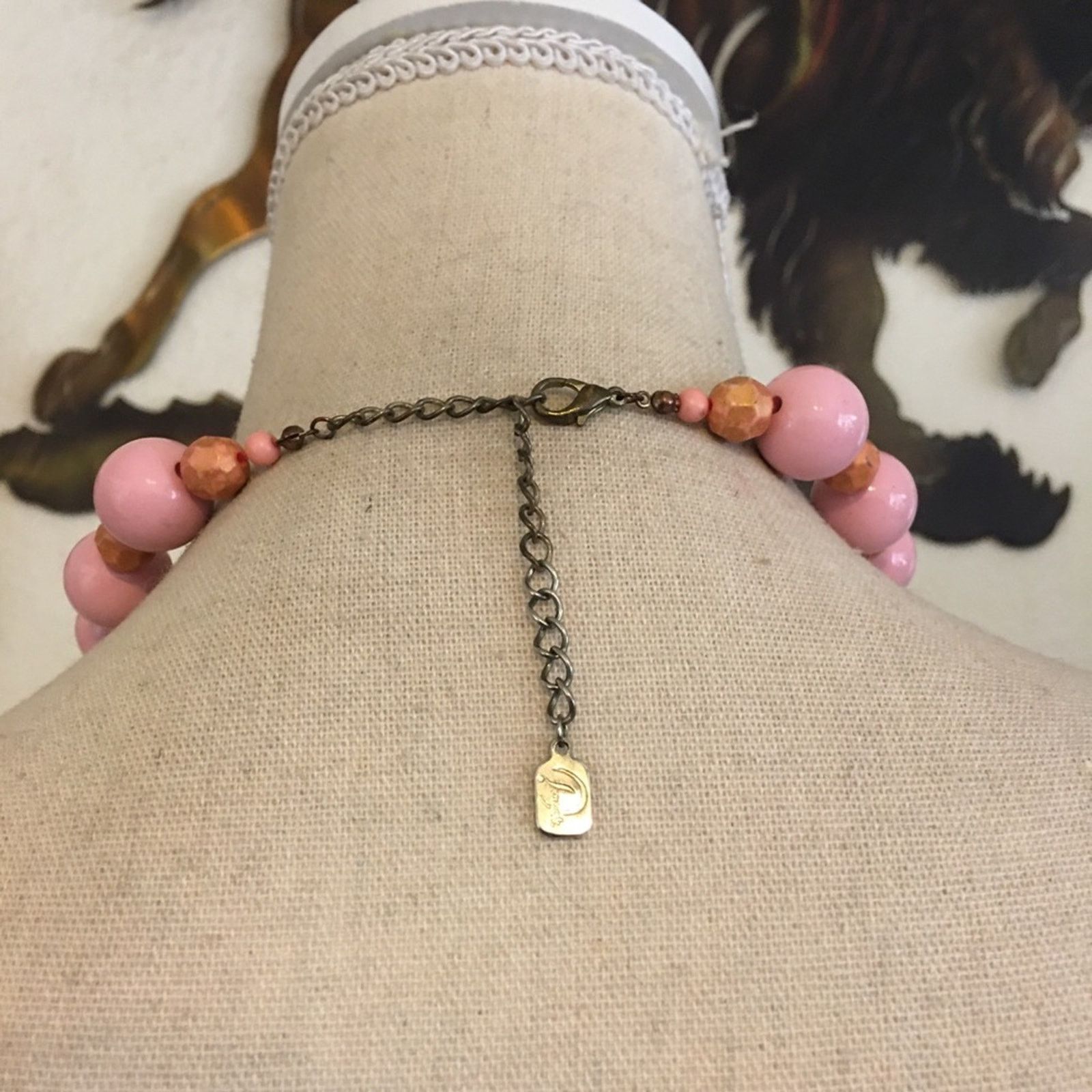 Jewelry You & I blush pink chunky beaded necklace Size ONE SIZE - 5 Thumbnail