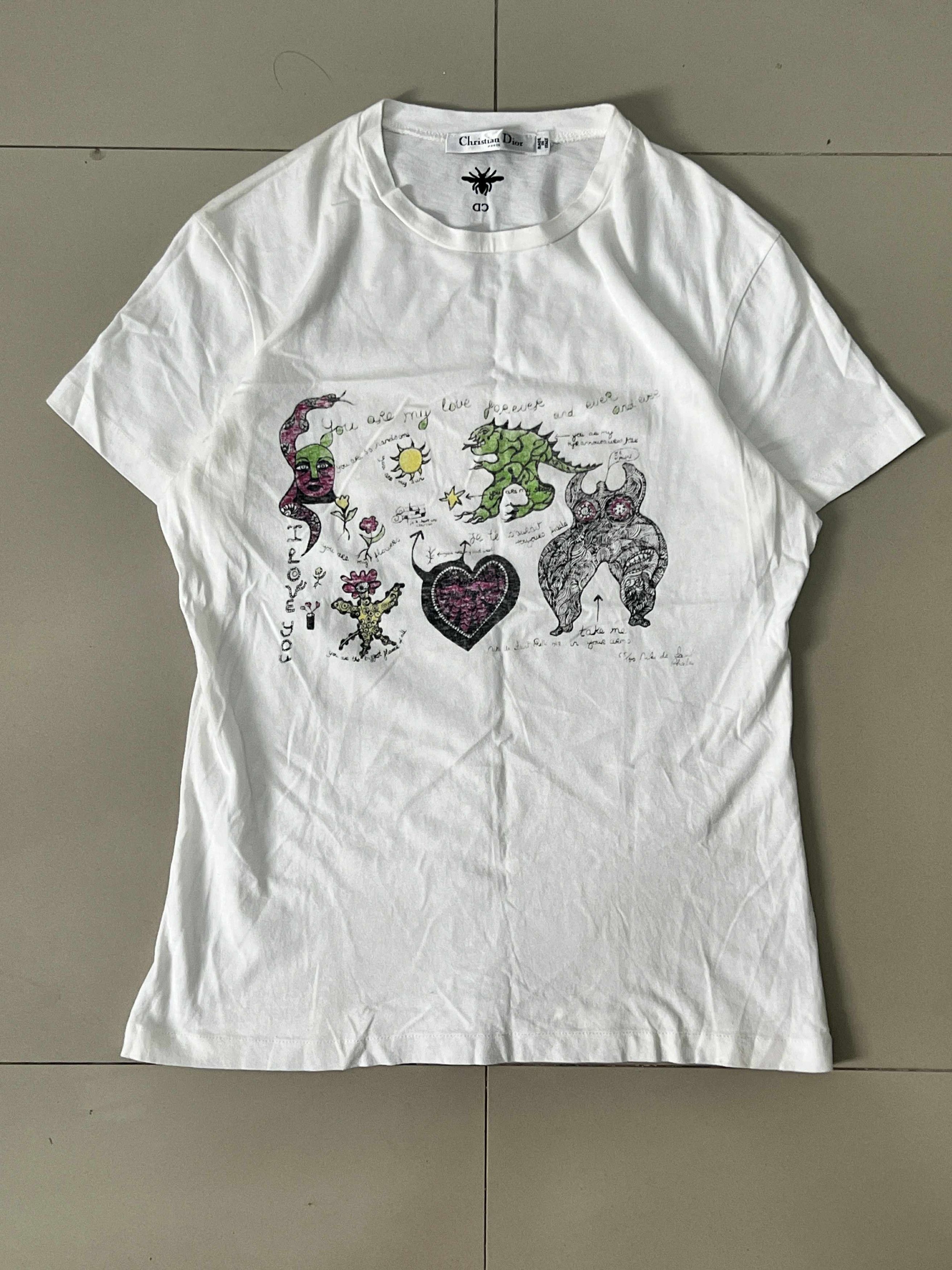 Christian Dior Monsieur CHRISTIAN DIOR NIKI DE SAINT PHALLE Graphic T-Shirt Top Size S / US 4 / IT 40 - 1 Thumbnail