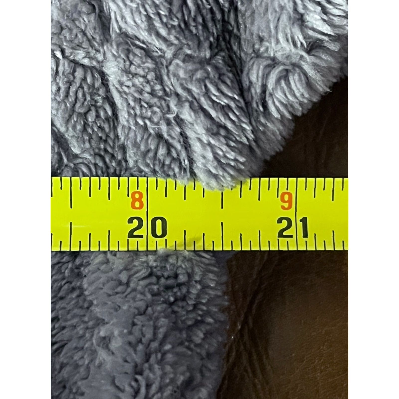 Vintage Natori Women's Long Fleece Robe with Belt and Pockets, Grey/Purple, Cozy, Regular Size Size ONE SIZE - 7 Thumbnail