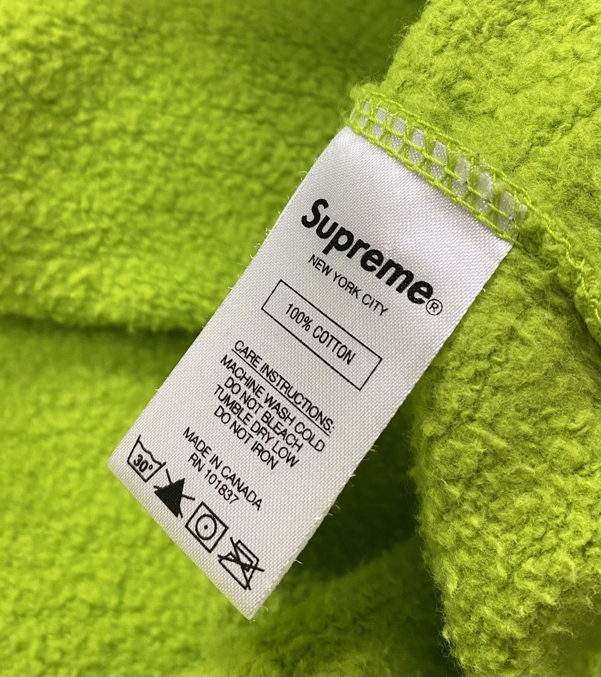 Supreme Supreme Cutout Logo Crewneck Lime (SS20) Size US L / EU 52-54 / 3 - 6 Thumbnail