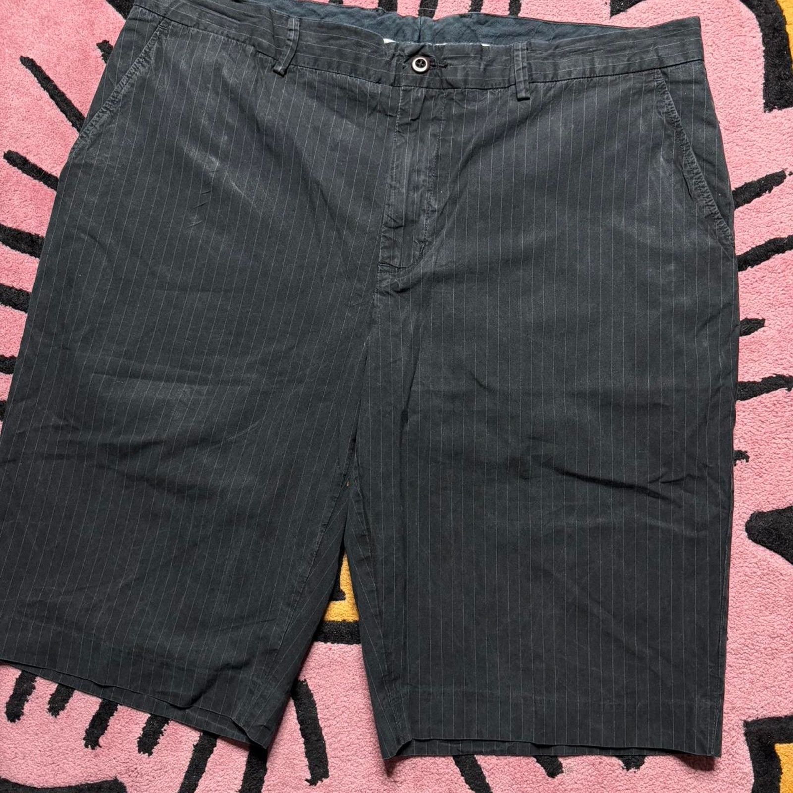 Polo Ralph Lauren × Ralph Lauren Polo Ralph Lauren Pinstripe Chino Shorts Size 36 Black Size US 36 / EU 52 - 2 Thumbnail