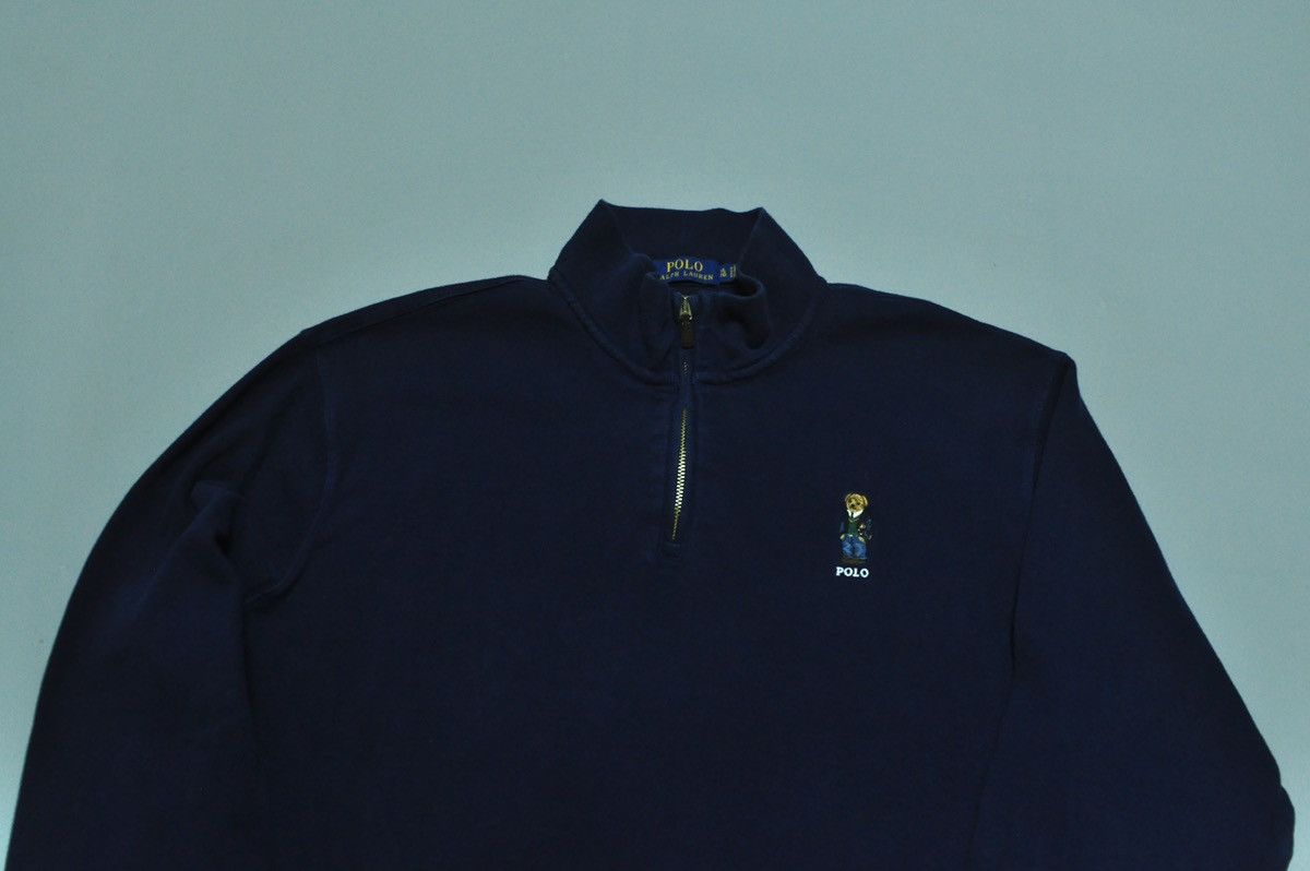 Polo Ralph Lauren × Vintage Polo Bear by Ralph Lauren vintage sweatshirt with zip Size US XL / EU 56 / 4 - 3 Thumbnail
