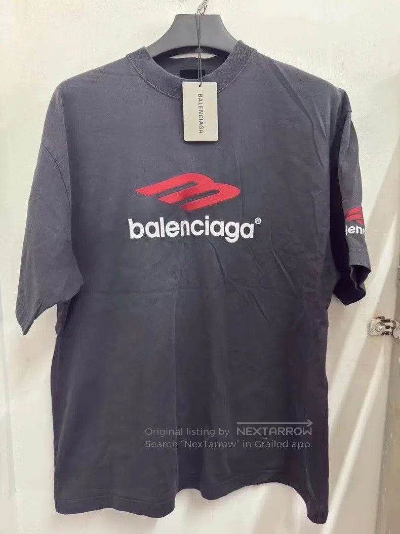Balenciaga Balenciaga 3B Embroidered Letter Short Sleeve Size US M / EU 48-50 / 2 - 1 Thumbnail