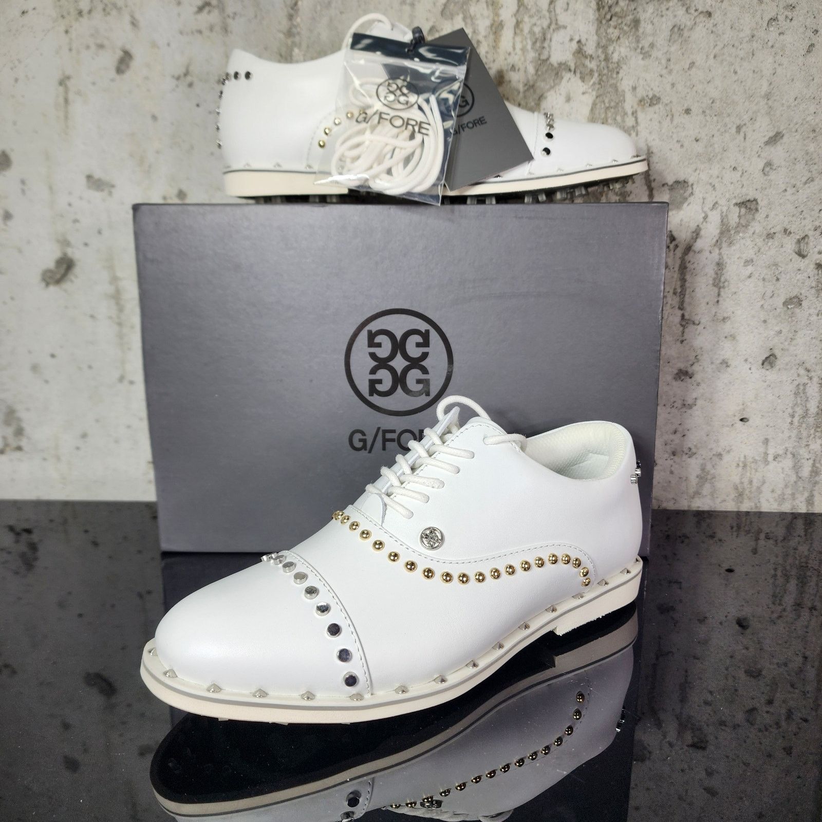 G/FORE MSRP $250 G/FORE Welt Stud Gallivanter Golf Shoes Size 6.5 Size US 6.5 / IT 36.5 - 4 Thumbnail