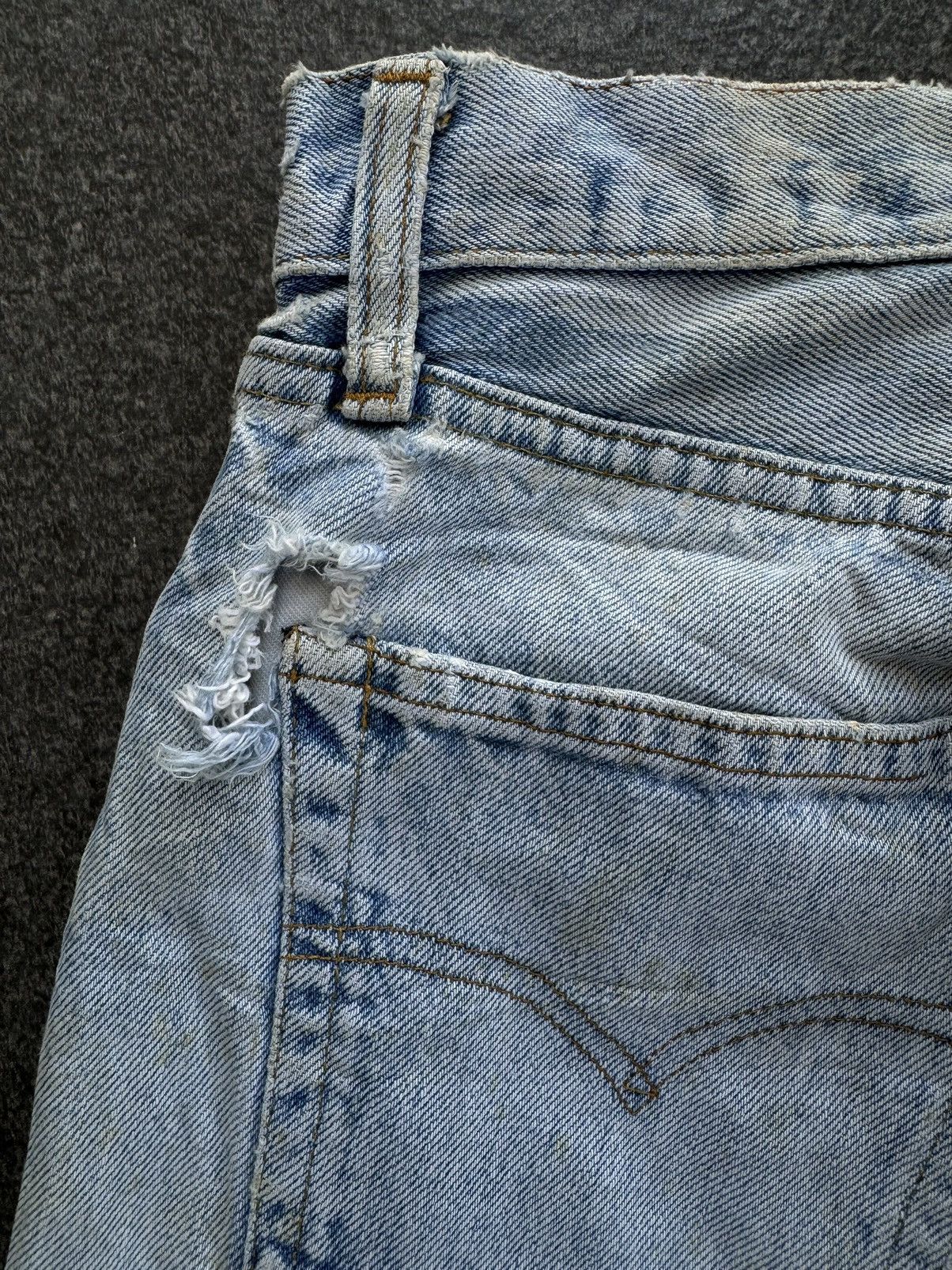 Levi's 💸LASTDROP💸 Redline Levis 501 #6 Button Selvedge Distressed Size US 28 / EU 44 - 8 Thumbnail