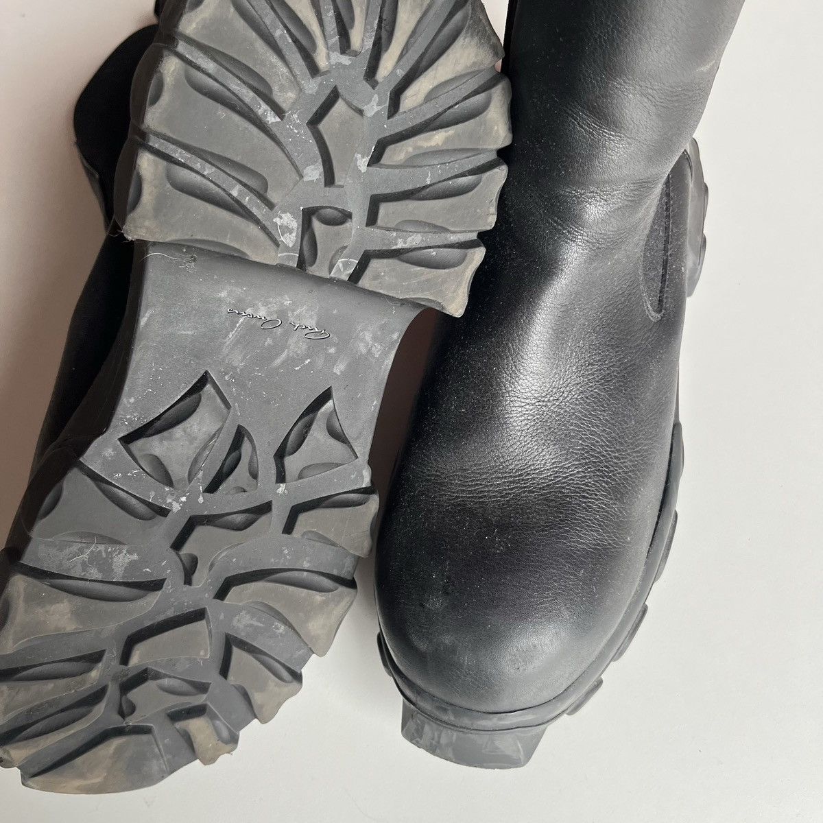 Rick Owens Rick Owens Black Leather Boots Size US 10.5 / EU 43-44 - 4 Thumbnail