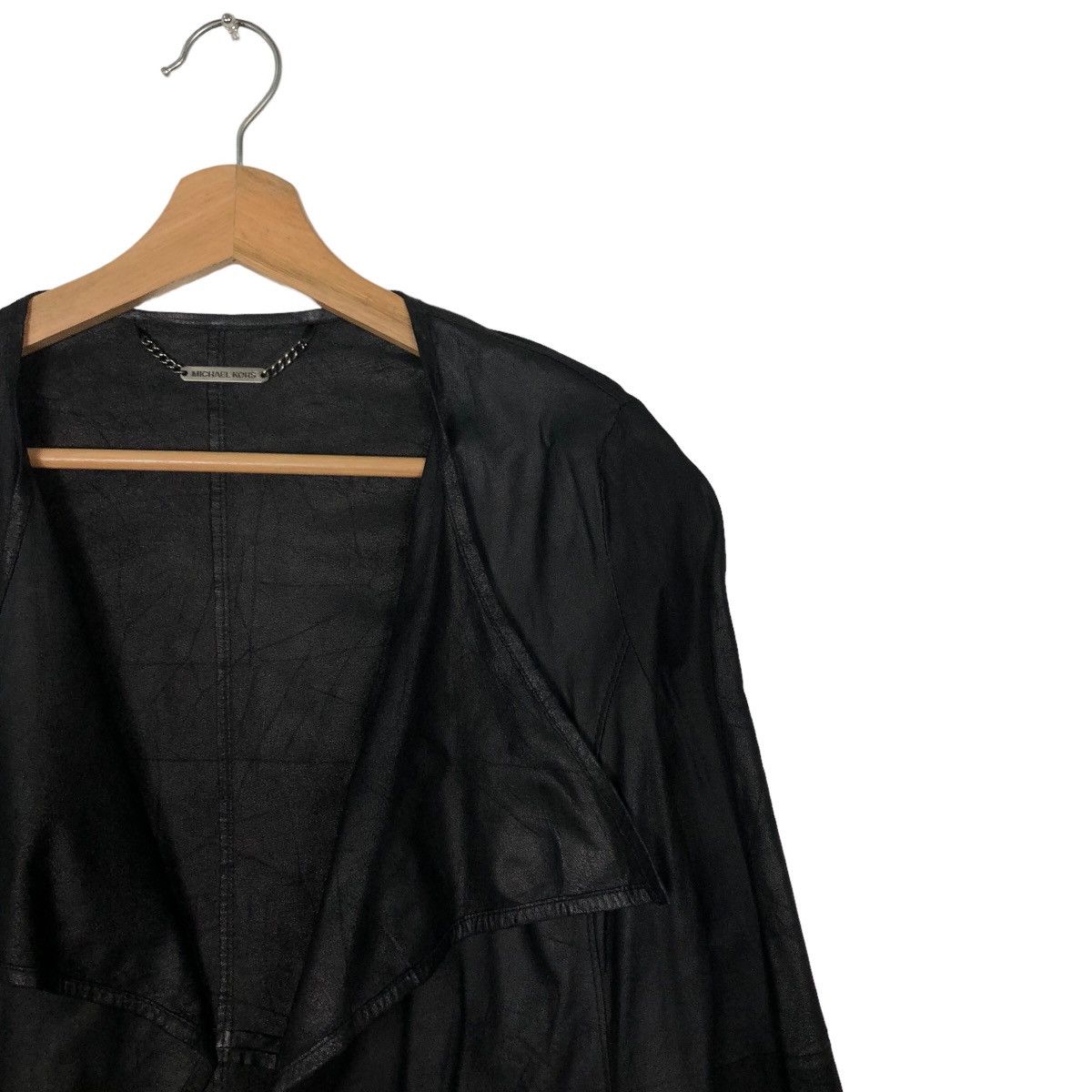 Michael Kors 🔥Cropped Soft Leather Jacket Bondage Design Size US M / EU 48-50 / 2 - 6 Thumbnail