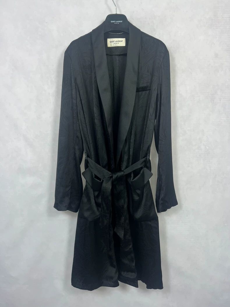 Saint Laurent Paris Saint Laurent Paris size 44 Darth Vader crepe satin hibisc Size L / US 10 / IT 46 - 2 Thumbnail