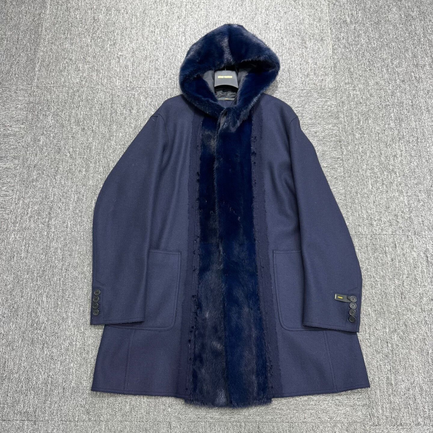 Fendi Fendi Wool Mink Panel Coat Size US XXL / EU 58 / 5 - 1 Thumbnail