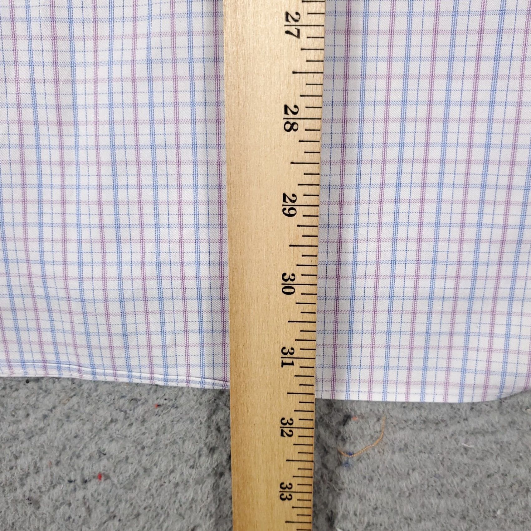 David Donahue David Donahue Shirt Mens 16 Blue Plaid Dress Button Up Long Sleeve Casual Formal Workwear Shirt Size 42R - 6 Thumbnail