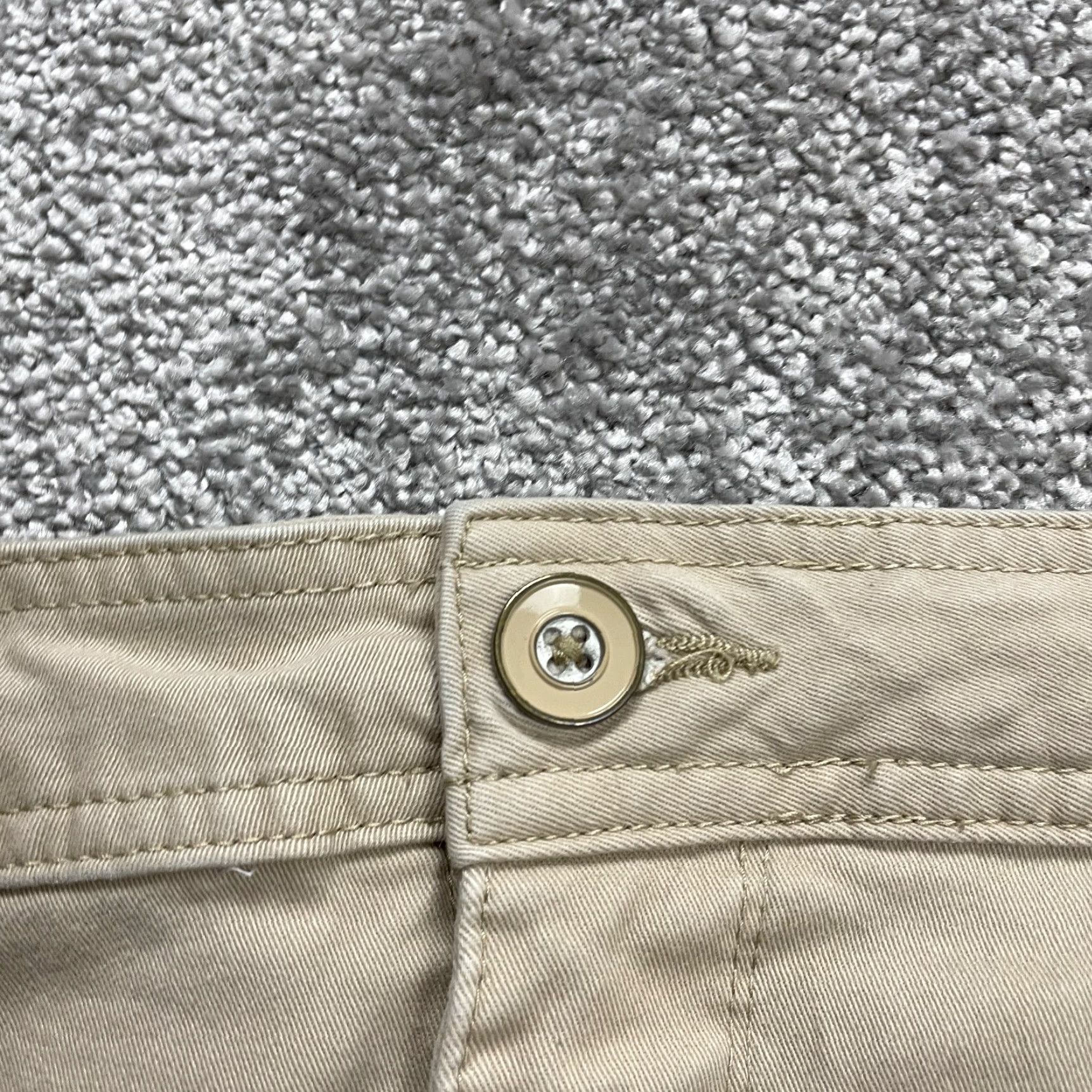 Lee Lee Platinum Label Shorts Women Petite 14P Brown High Rise Chino Casual Womens Size 36" / US 14 / IT 50 - 3 Thumbnail