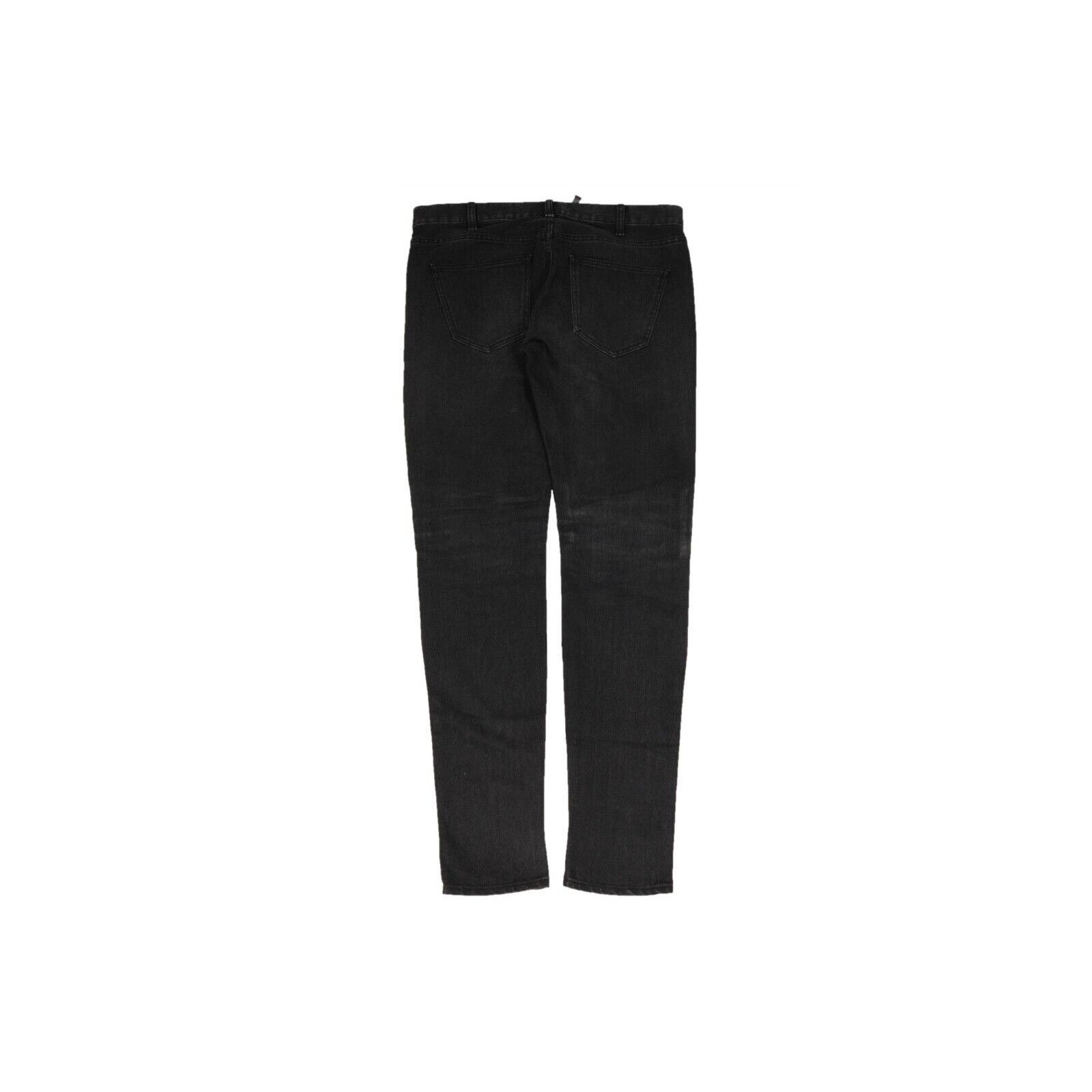 Celine SK 003 Vintage Black Grey Jeans - 02316 Size US 30 / EU 46 - 2 Thumbnail